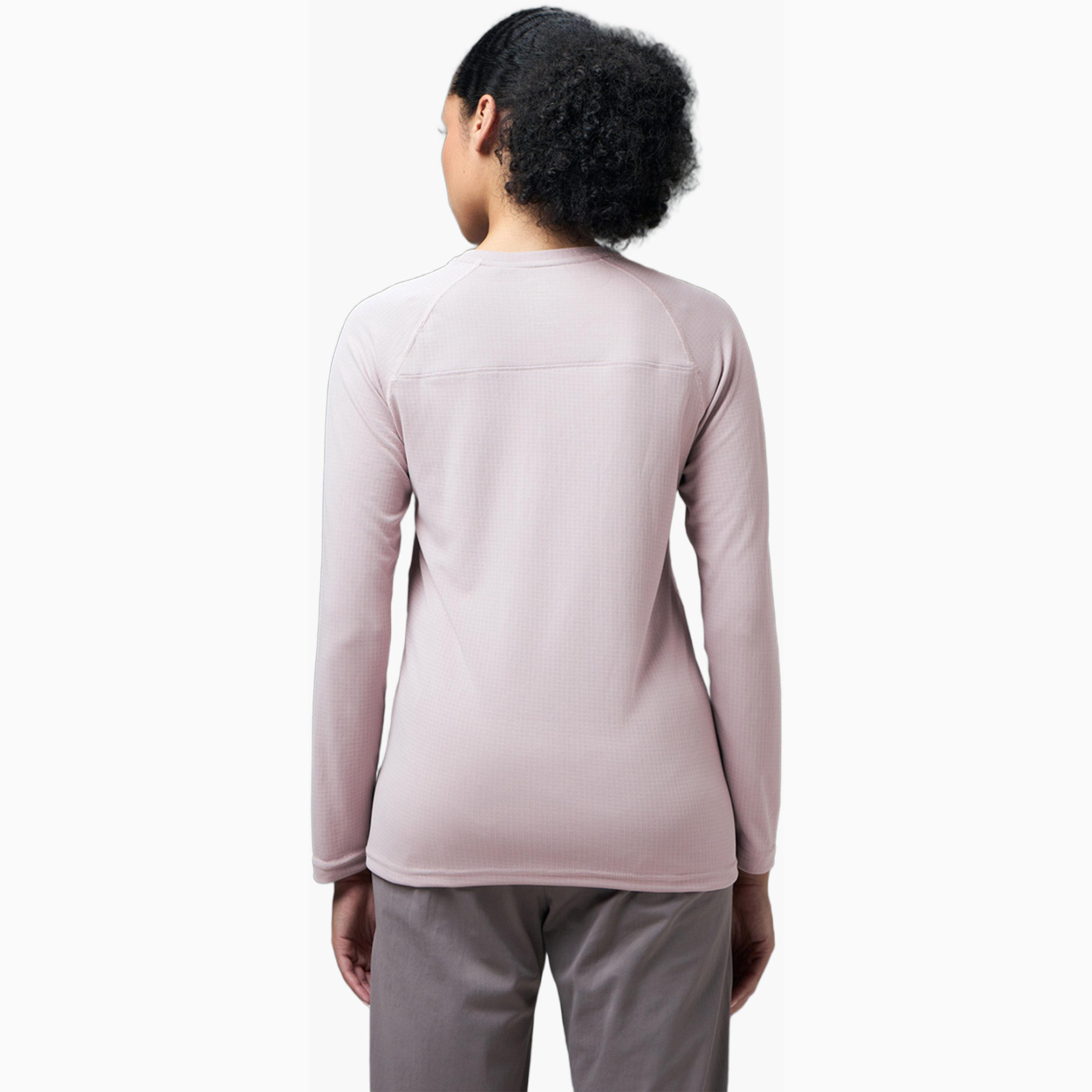 تيشيرت رياضي بياقة دائرية وقصة ضيقة بتقنية تكنو كوول بلس-sports-women-clothing-tshirtsandvests-image-4