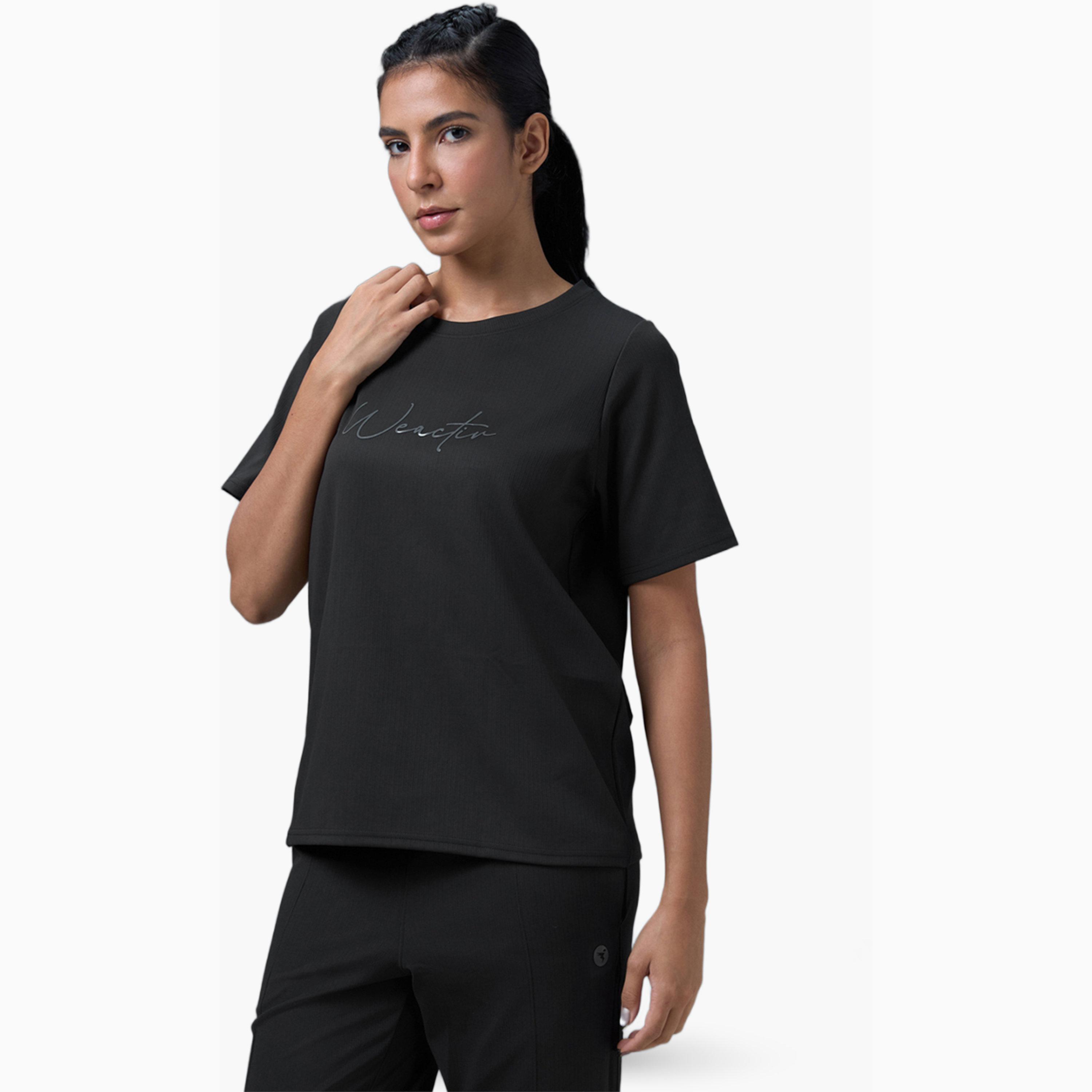 Technosport X Styli Relaxed Fit Round Neck Sports T-Shirt with ELASTO PLUS-sports-women-clothing-tshirtsandvests-image-2
