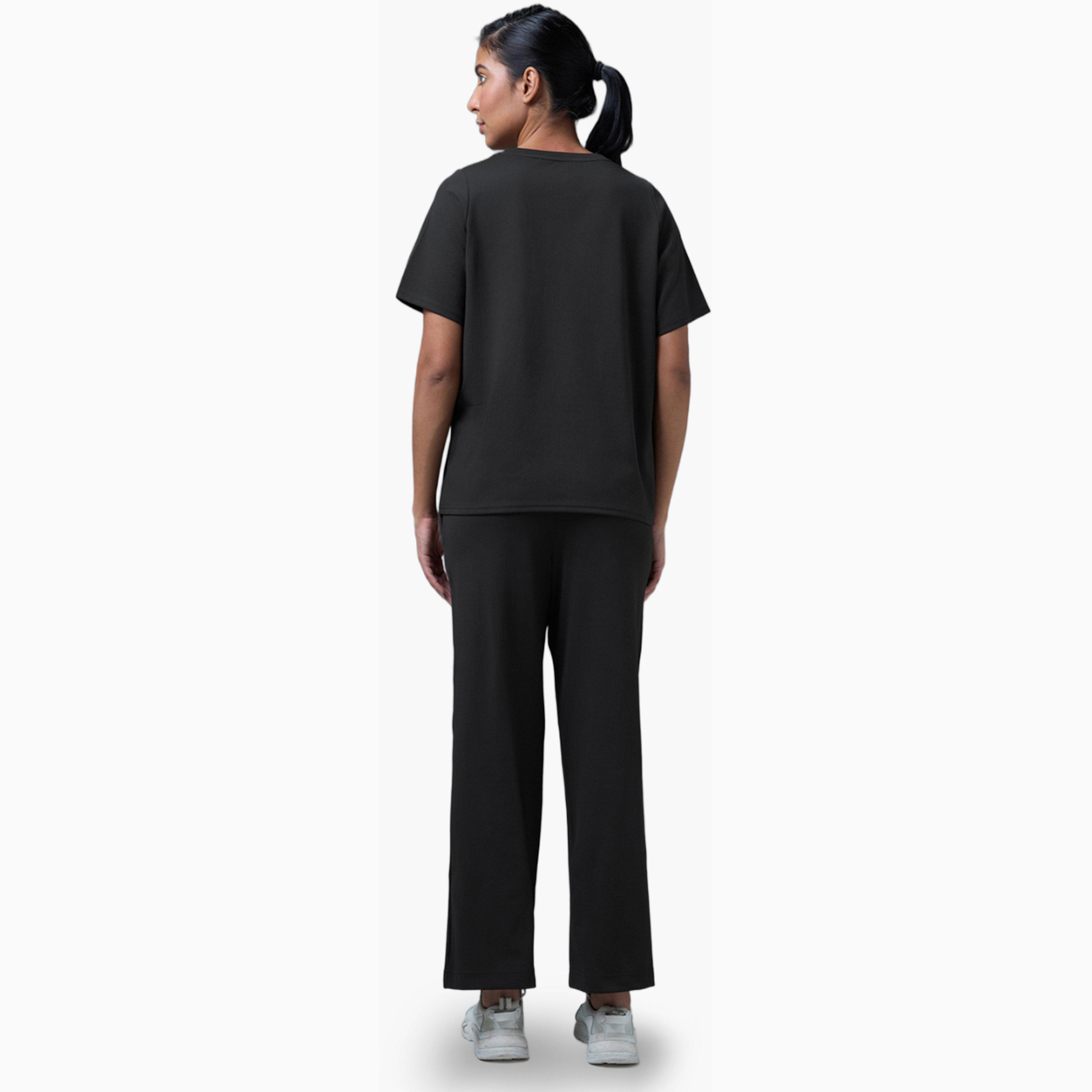 Technosport X Styli Relaxed Fit Round Neck Sports T-Shirt with ELASTO PLUS-women-clothing-tshirts-image-4