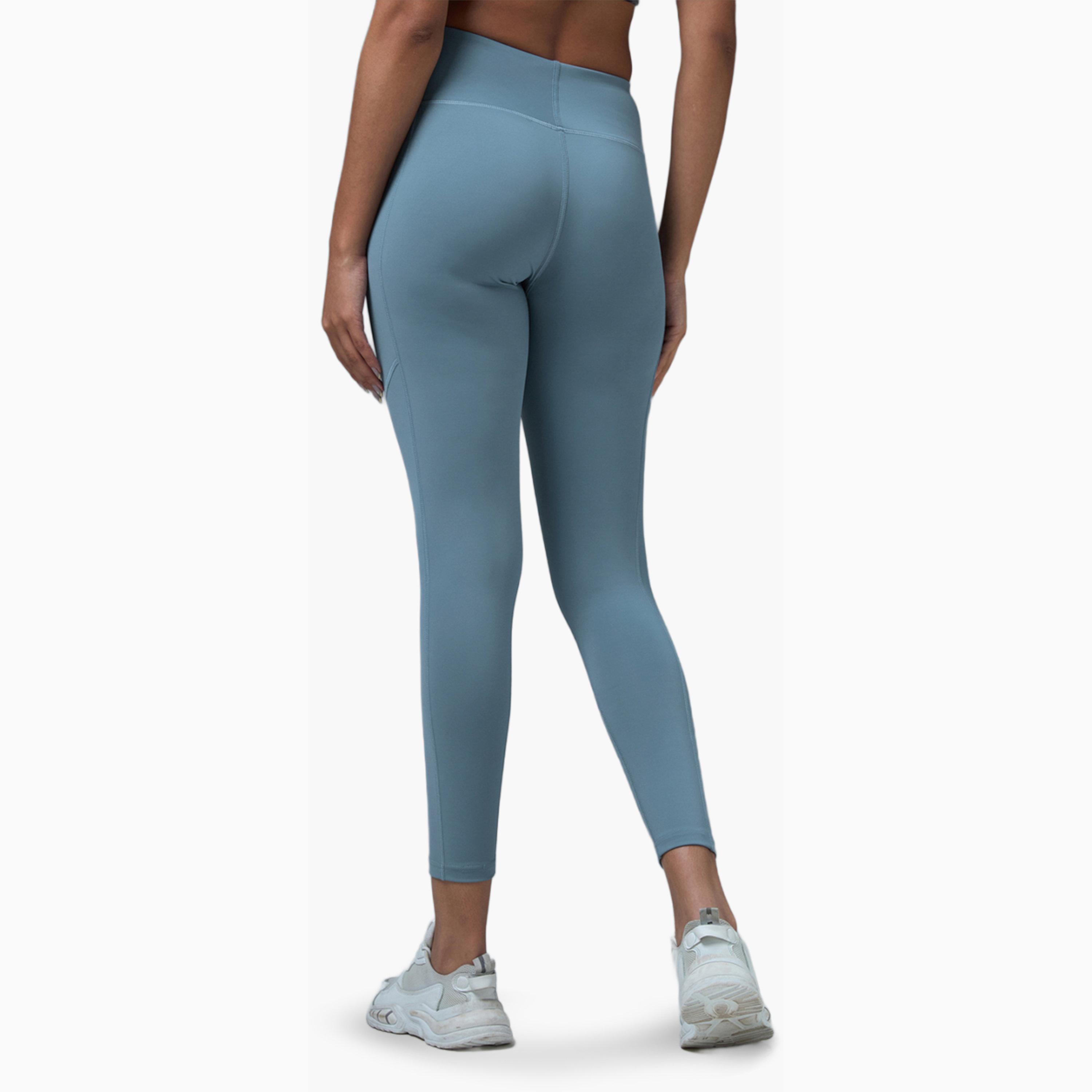 Technosport X Styli Solid Slim Fit Sports Tights with ElastoLITE-women-clothing-sportswearandactivewear-bottoms-leggings-image-5