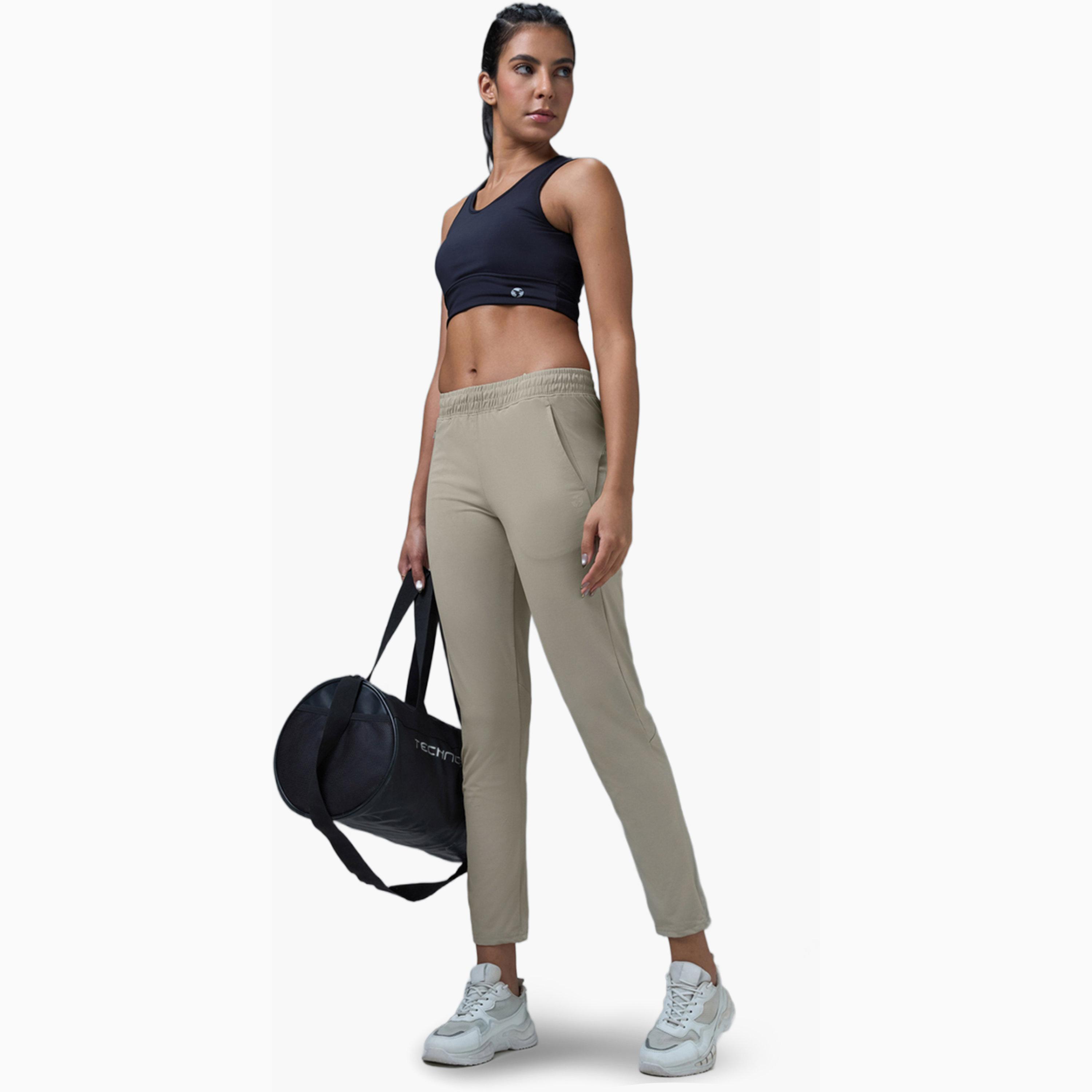 Technosport X Styli Solid Straight Fit Trackpants-women-clothing-sportswearandactivewear-bottoms-joggersandtrackpants-image-2
