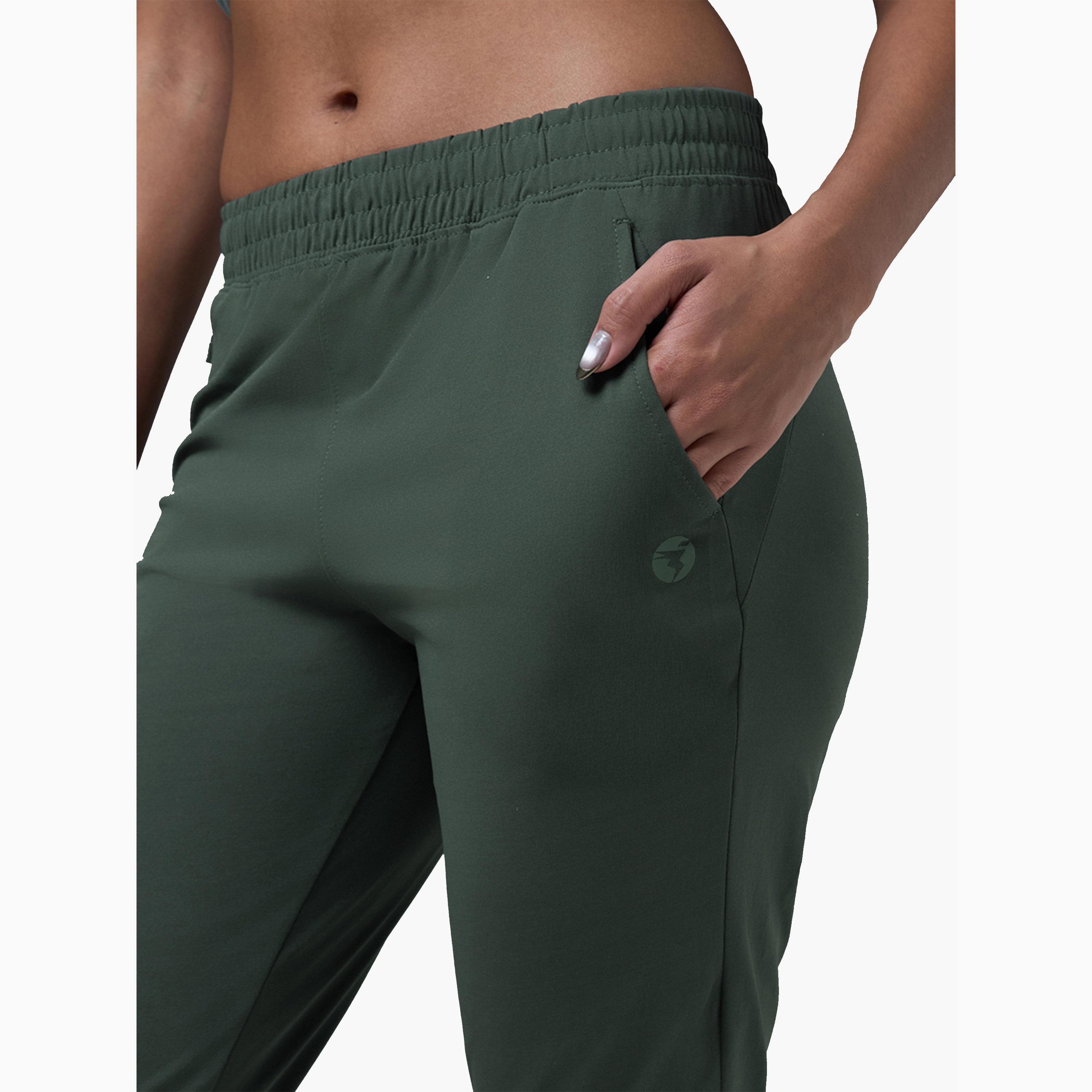 بنطال رياضي سادة بقصة مستقيمة-women-clothing-sportswearandactivewear-bottoms-joggersandtrackpants-image-4