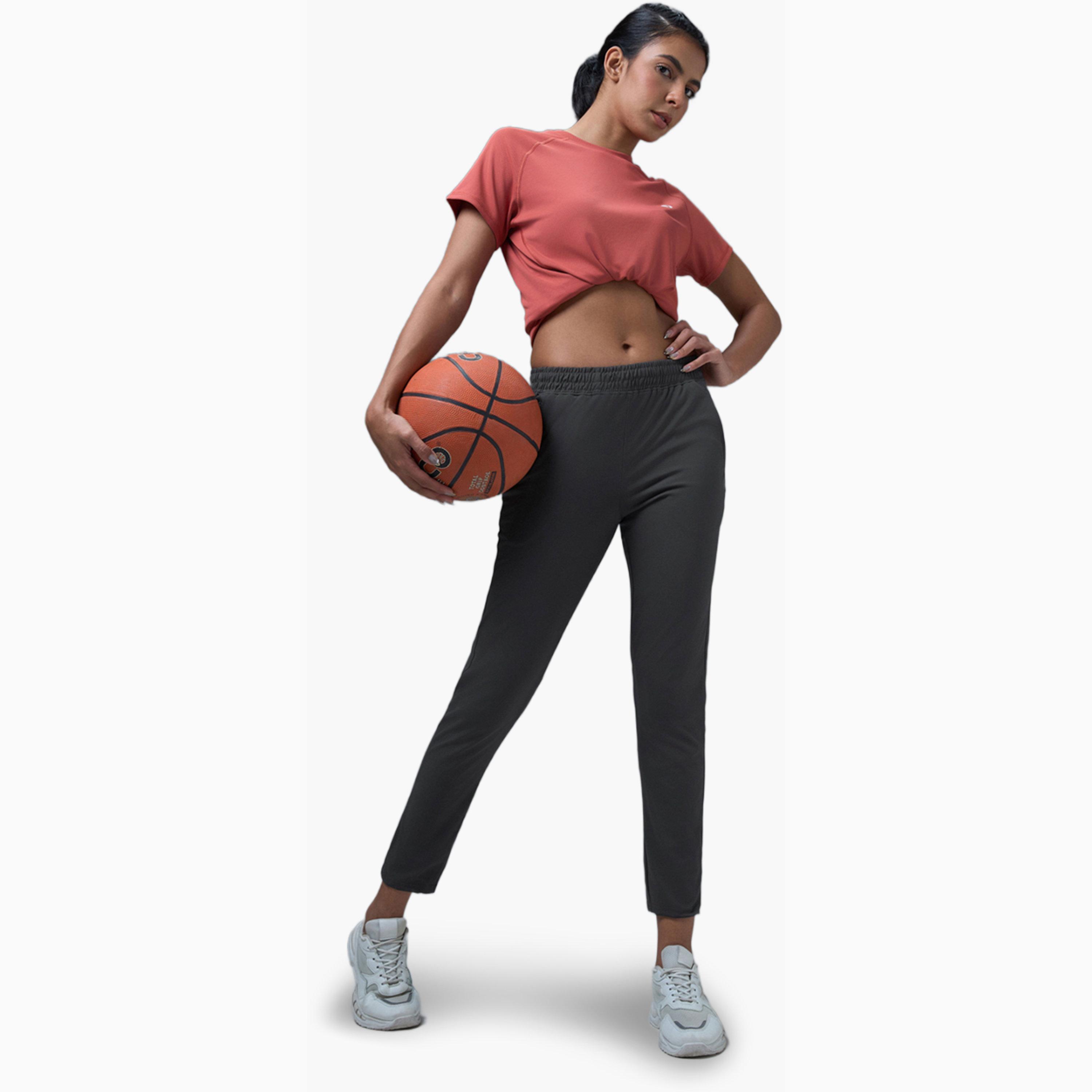 Technosport X Styli Solid Straight Fit Trackpants-women-clothing-sportswearandactivewear-bottoms-joggersandtrackpants-image-2