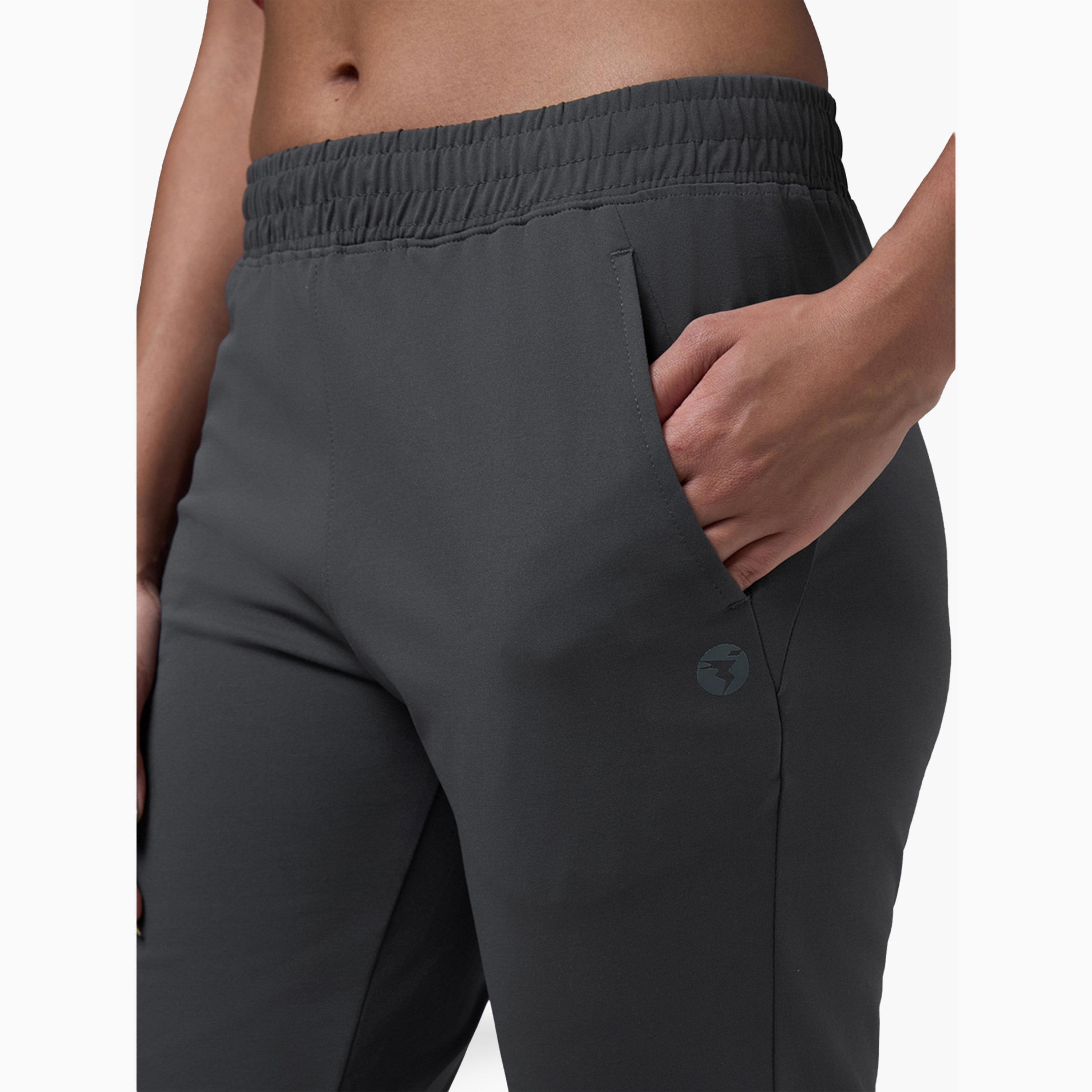 بنطال رياضي سادة بقصة مستقيمة-women-clothing-sportswearandactivewear-bottoms-joggersandtrackpants-image-3