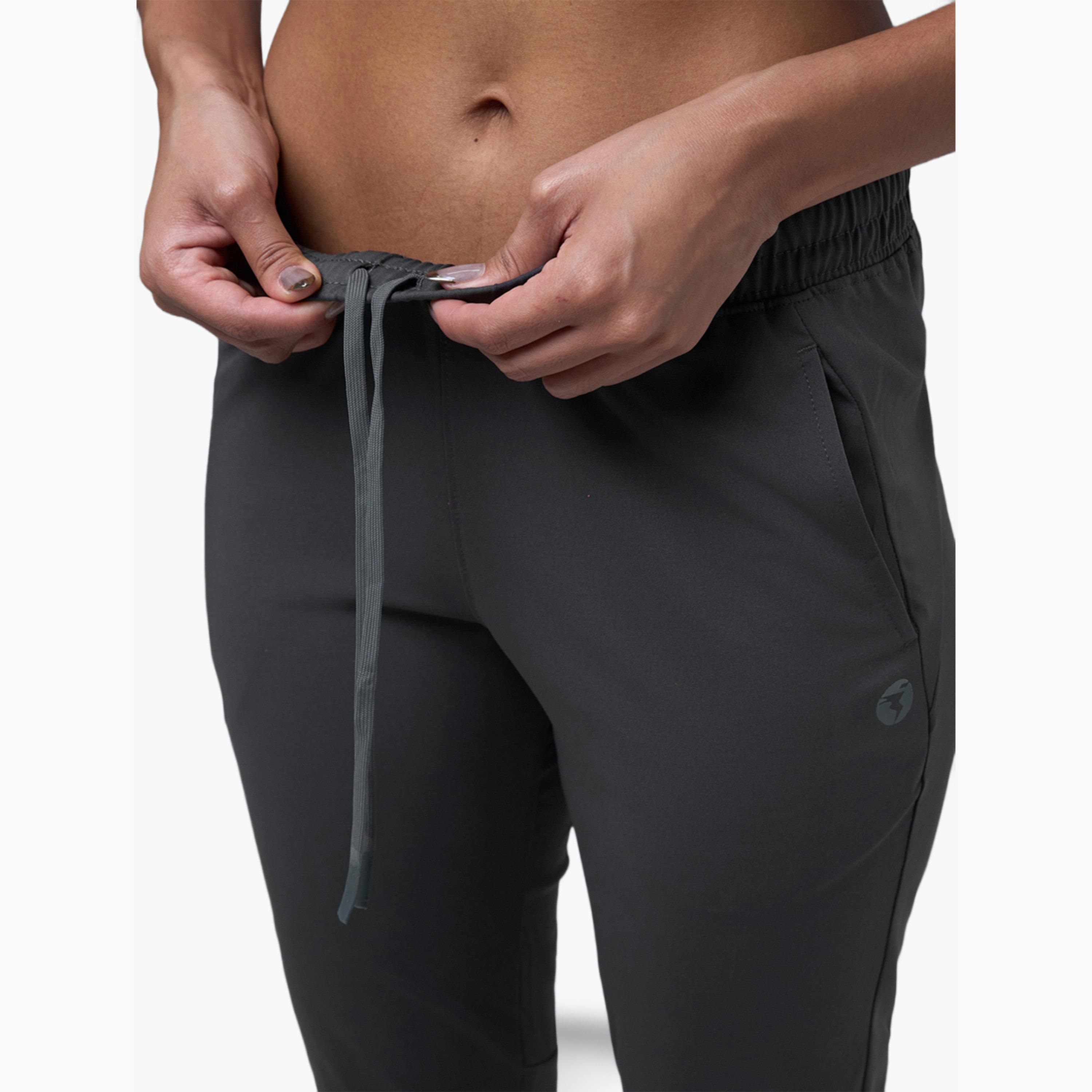 بنطال رياضي سادة بقصة مستقيمة-women-clothing-sportswearandactivewear-bottoms-joggersandtrackpants-image-4