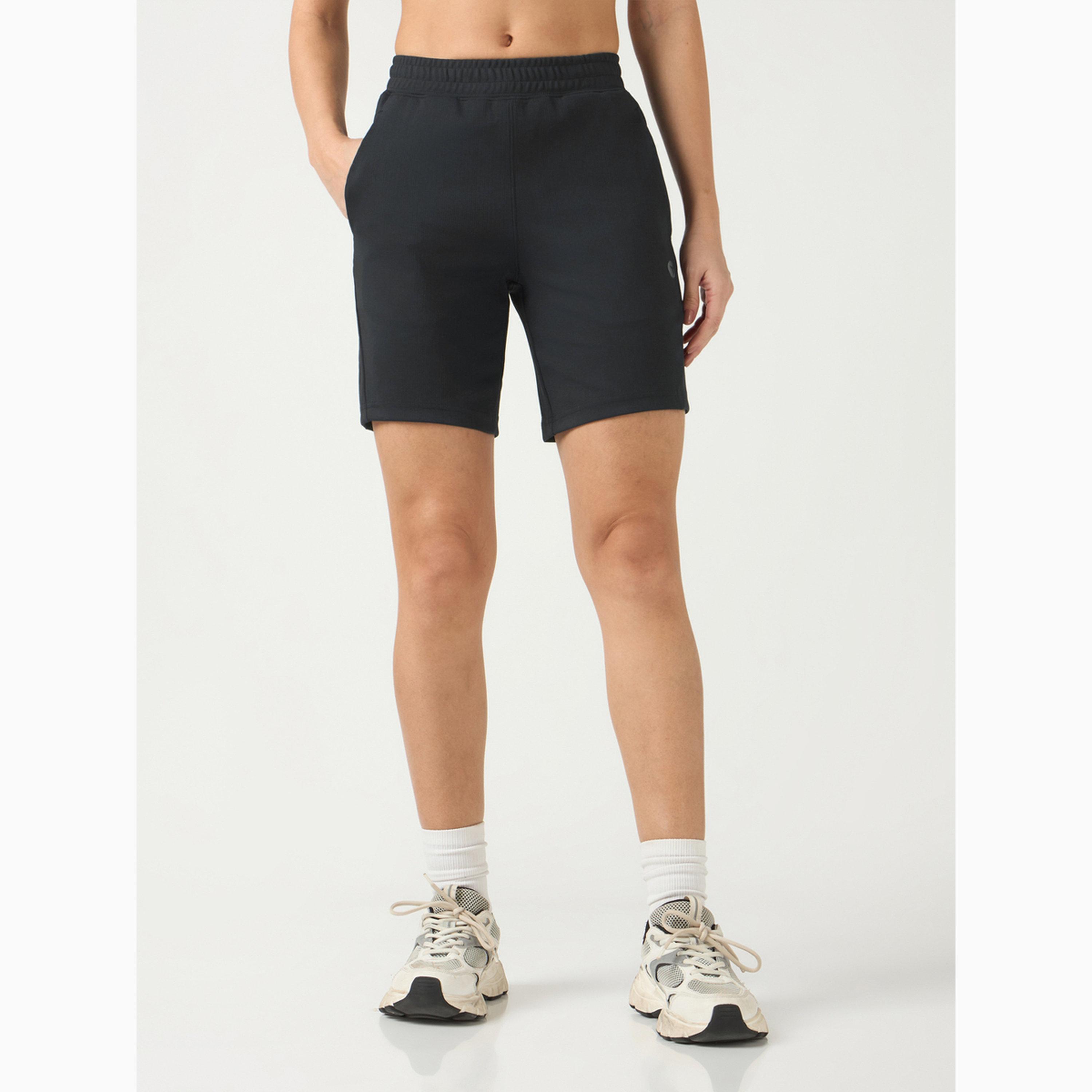 Technosport X Styli Regular Fit Sports Shorts with ELASTOPLUS-women-clothing-sportswearandactivewear-bottoms-athleticskirtsandshorts-image-1