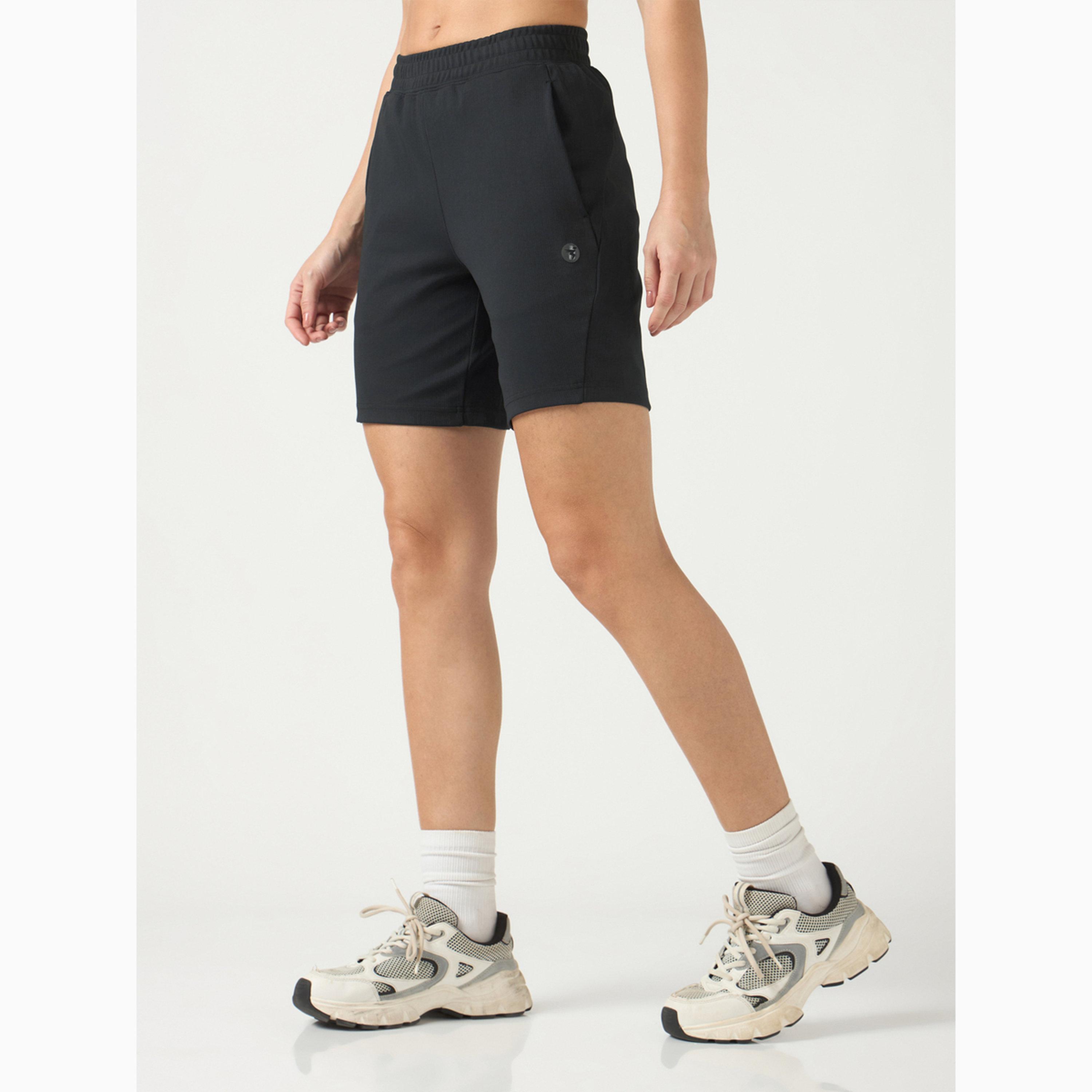 Technosport X Styli Regular Fit Sports Shorts with ELASTOPLUS-women-clothing-sportswearandactivewear-bottoms-athleticskirtsandshorts-image-3