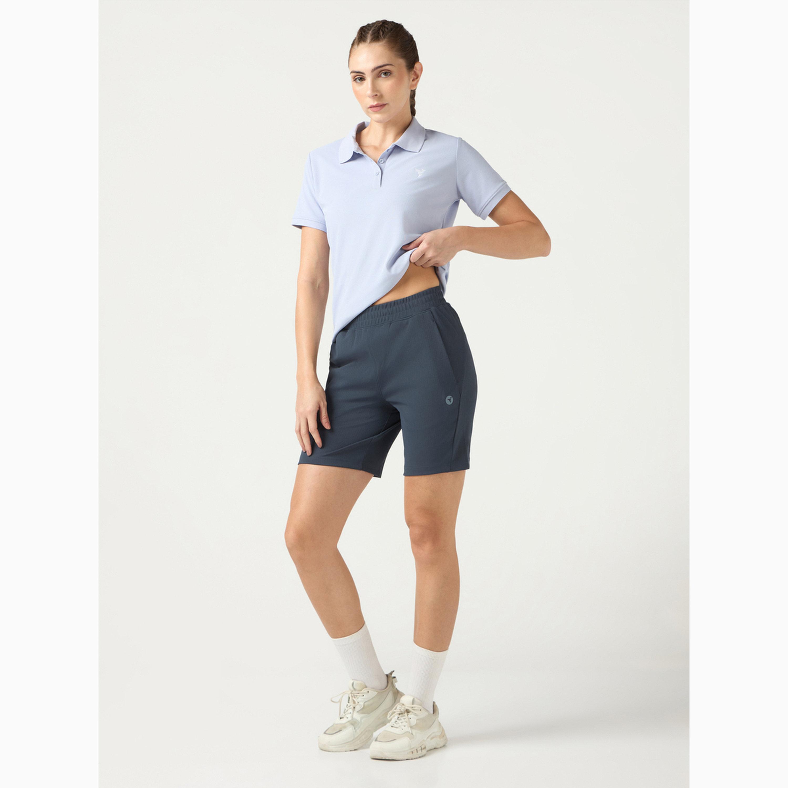 Technosport X Styli Regular Fit Sports Shorts with ELASTOPLUS-women-clothing-sportswearandactivewear-bottoms-athleticskirtsandshorts-image-2