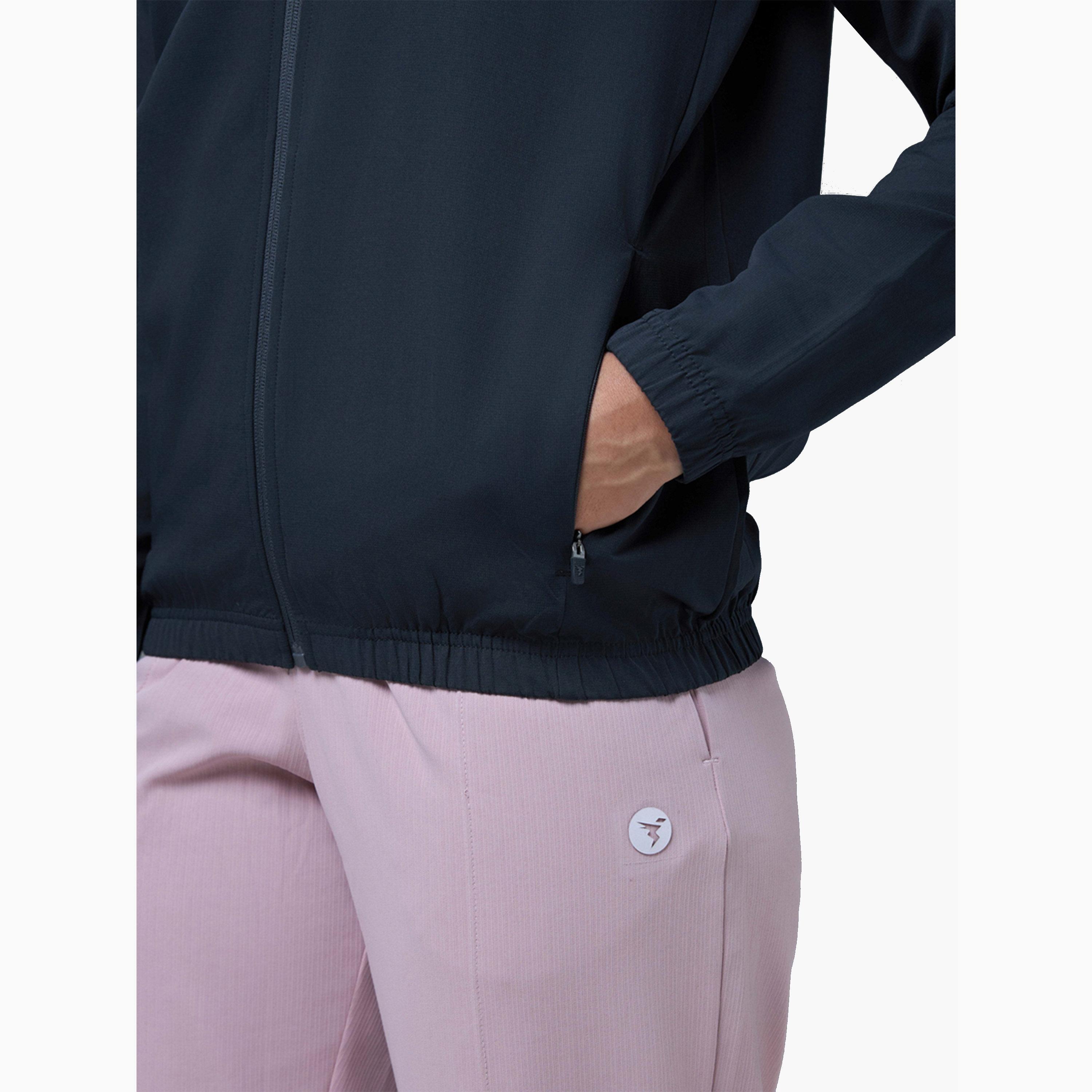 Technosport X Styli Solid Slim Fit Mock Neck Sports Jacket with TECHNOLITE-women-clothing-sportswearandactivewear-coatsandjackets-jackets-image-4