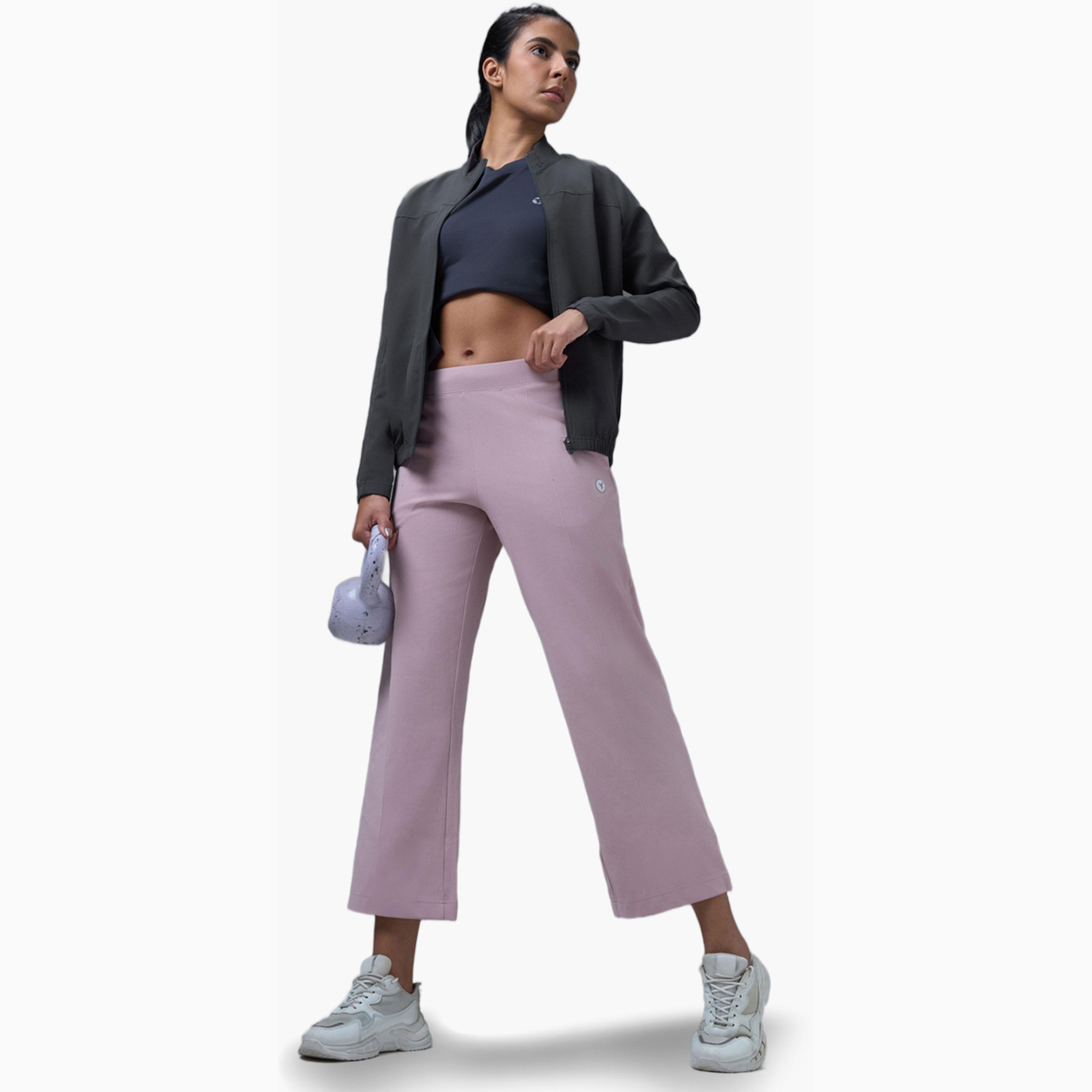 Technosport X Styli Solid Slim Fit Mock Neck Sports Jacket with TECHNOLITE-women-clothing-sportswearandactivewear-coatsandjackets-jackets-image-2