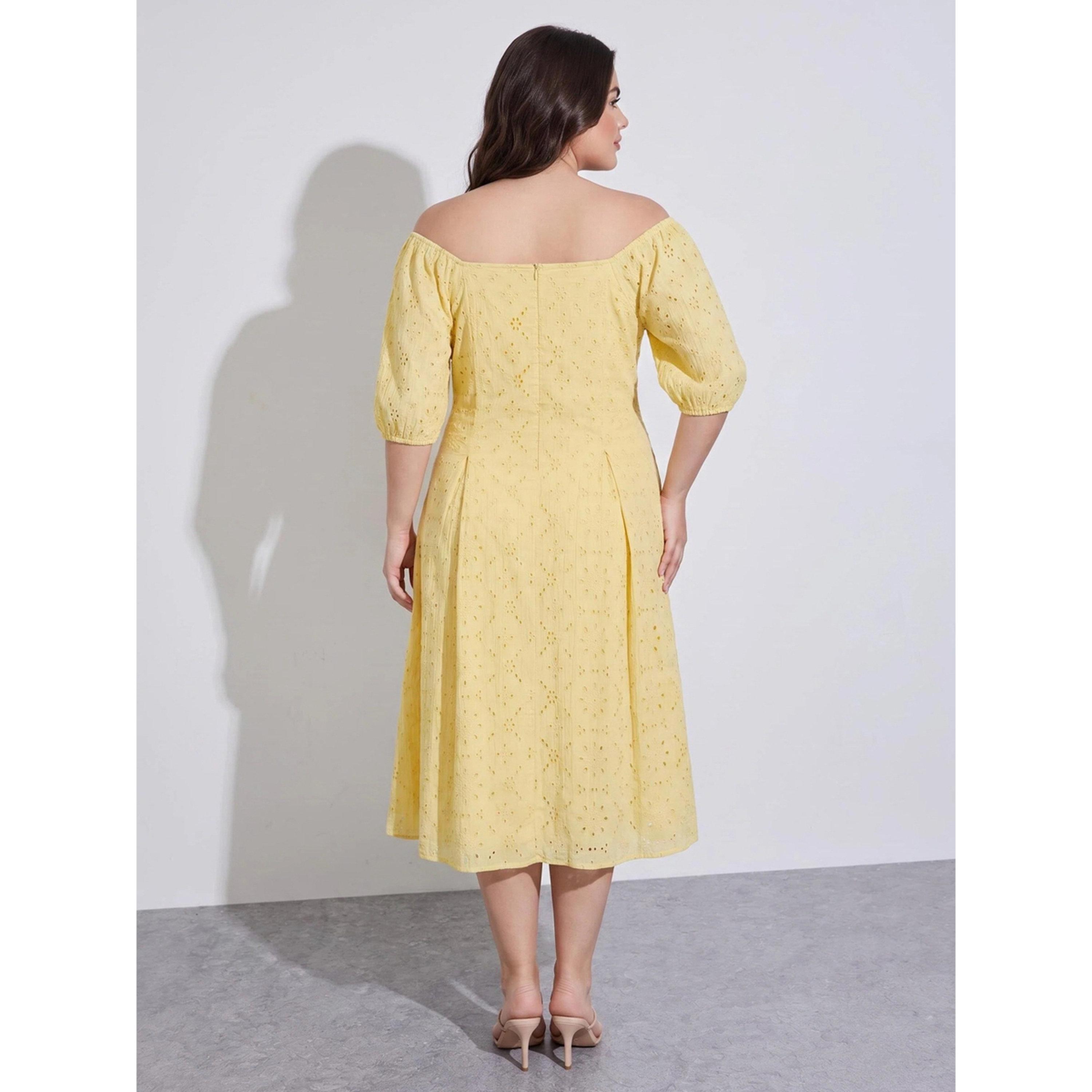 ستايلي - فستان ميدي مفتوح من الأمام تصميم A-women-clothing-dresses-image-3