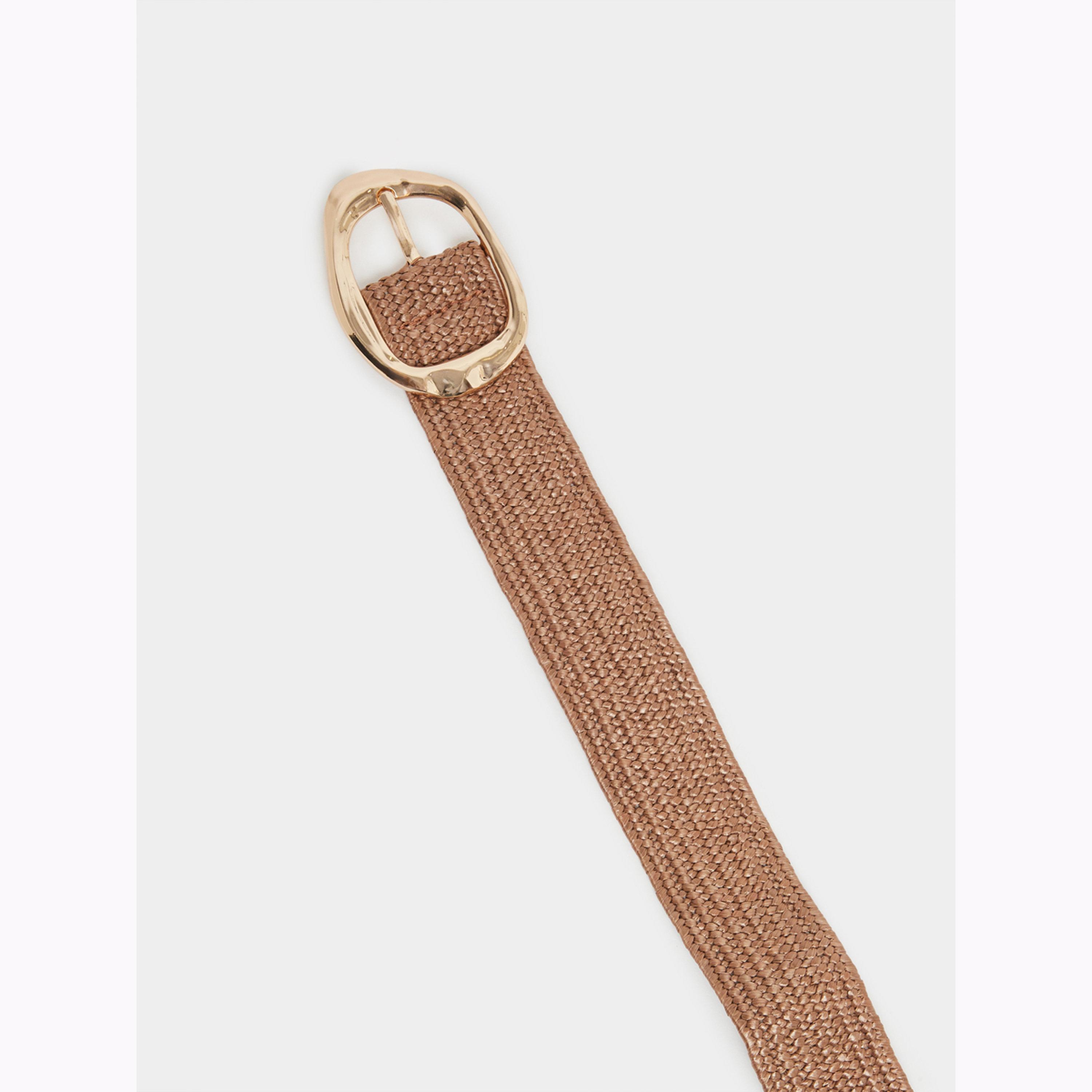 Styli Woven Raffia Belt with Gold Buckle-women-clothingaccessories-belts-image-4
