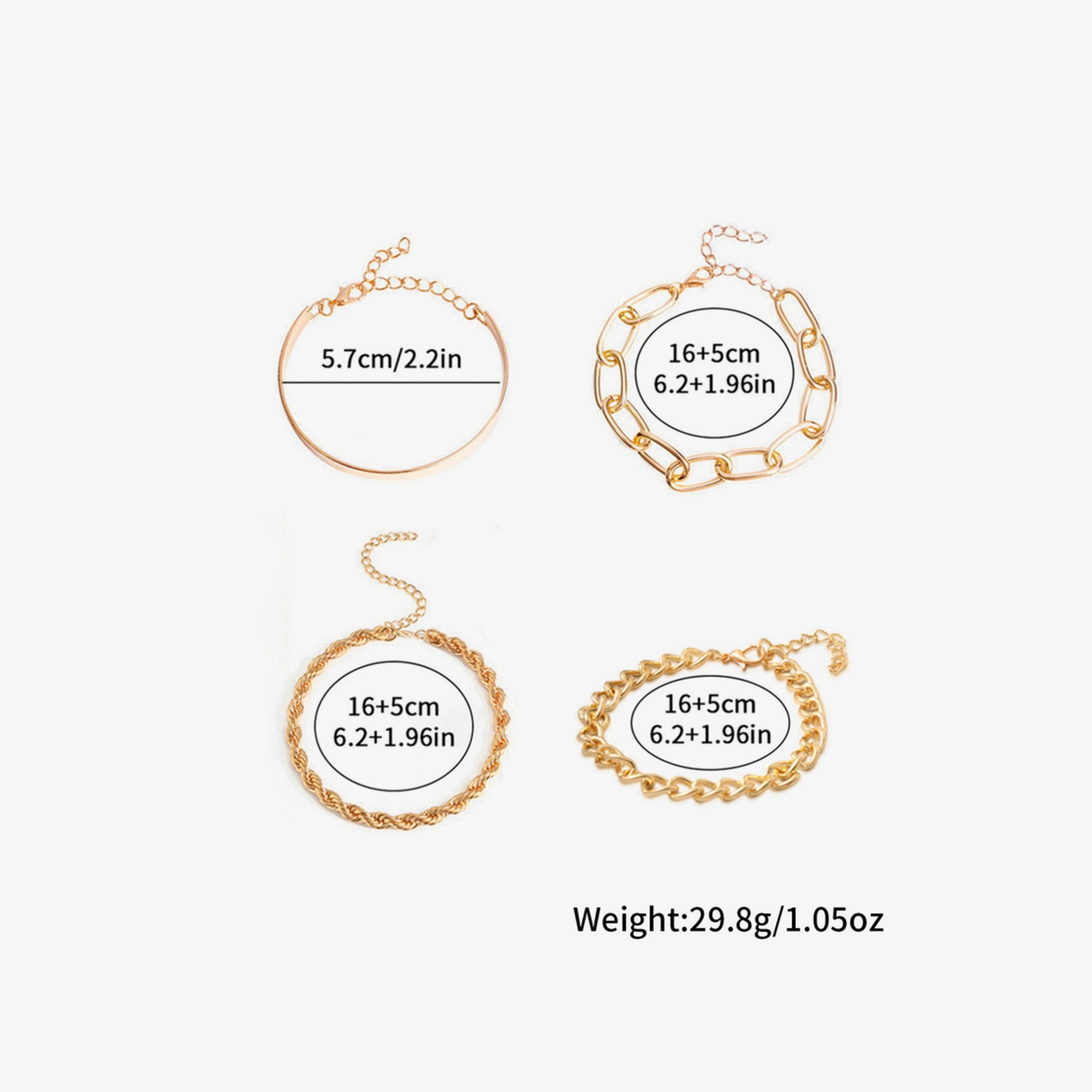 Take Two Set of 4 - Assorted Chain Bracelet-women-watchesandjewellery-jewellery-banglesandbracelets-image-4