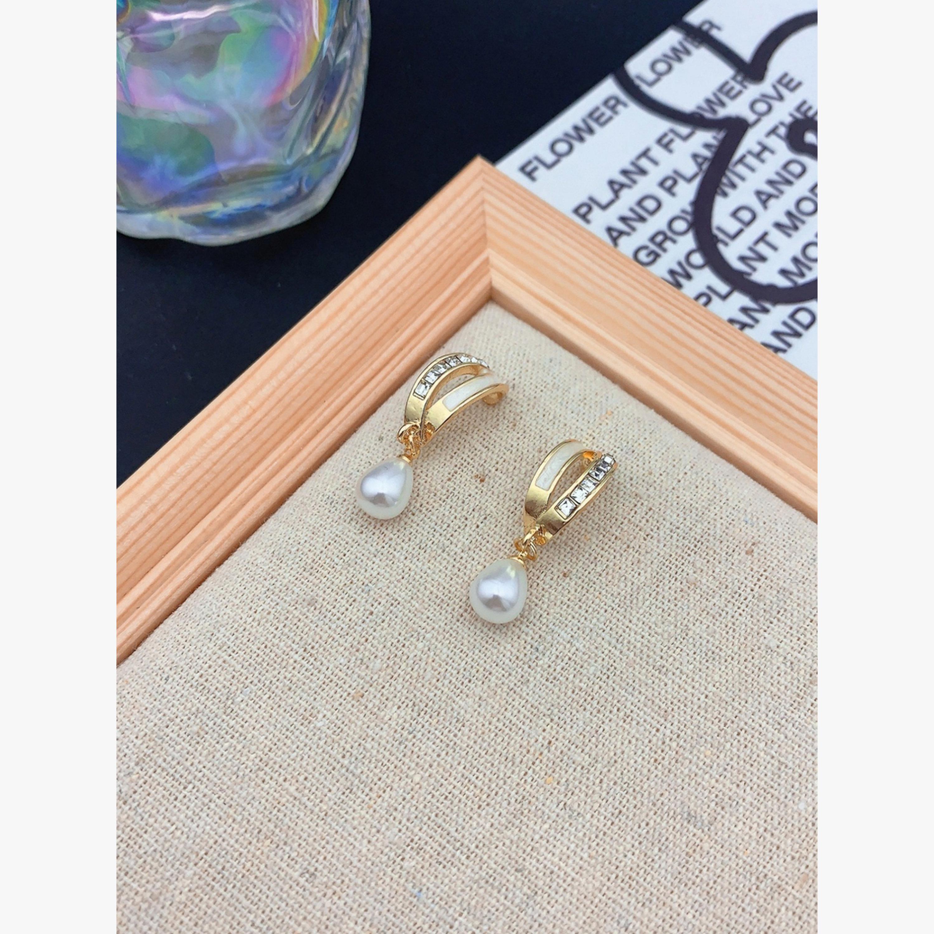 Take Two water drop pearl earrings-women-watchesandjewellery-jewellery-earrings-image-4
