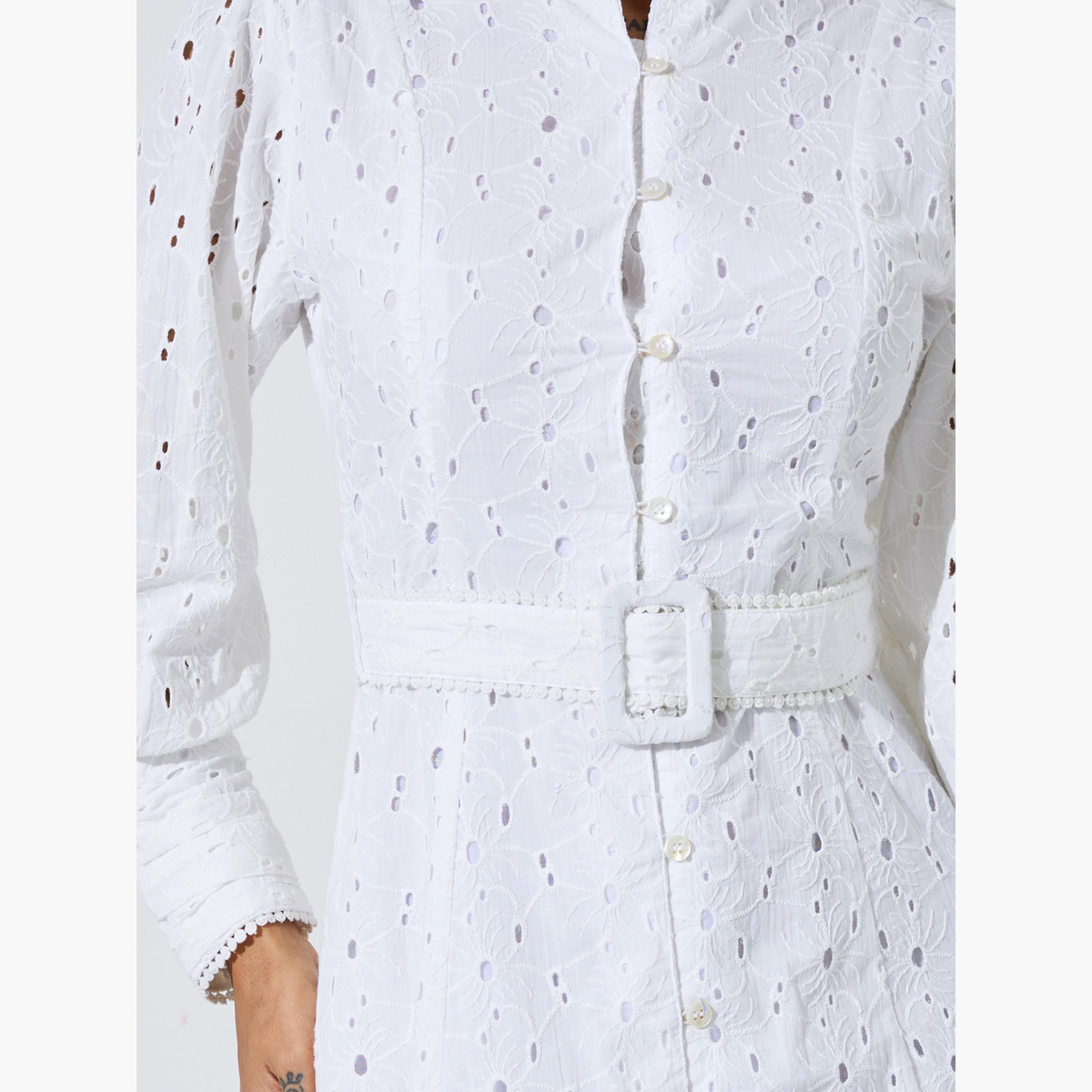 فستان ميدي قطن بحزام وتفاصيل شيلي-women-clothing-dresses-image-5