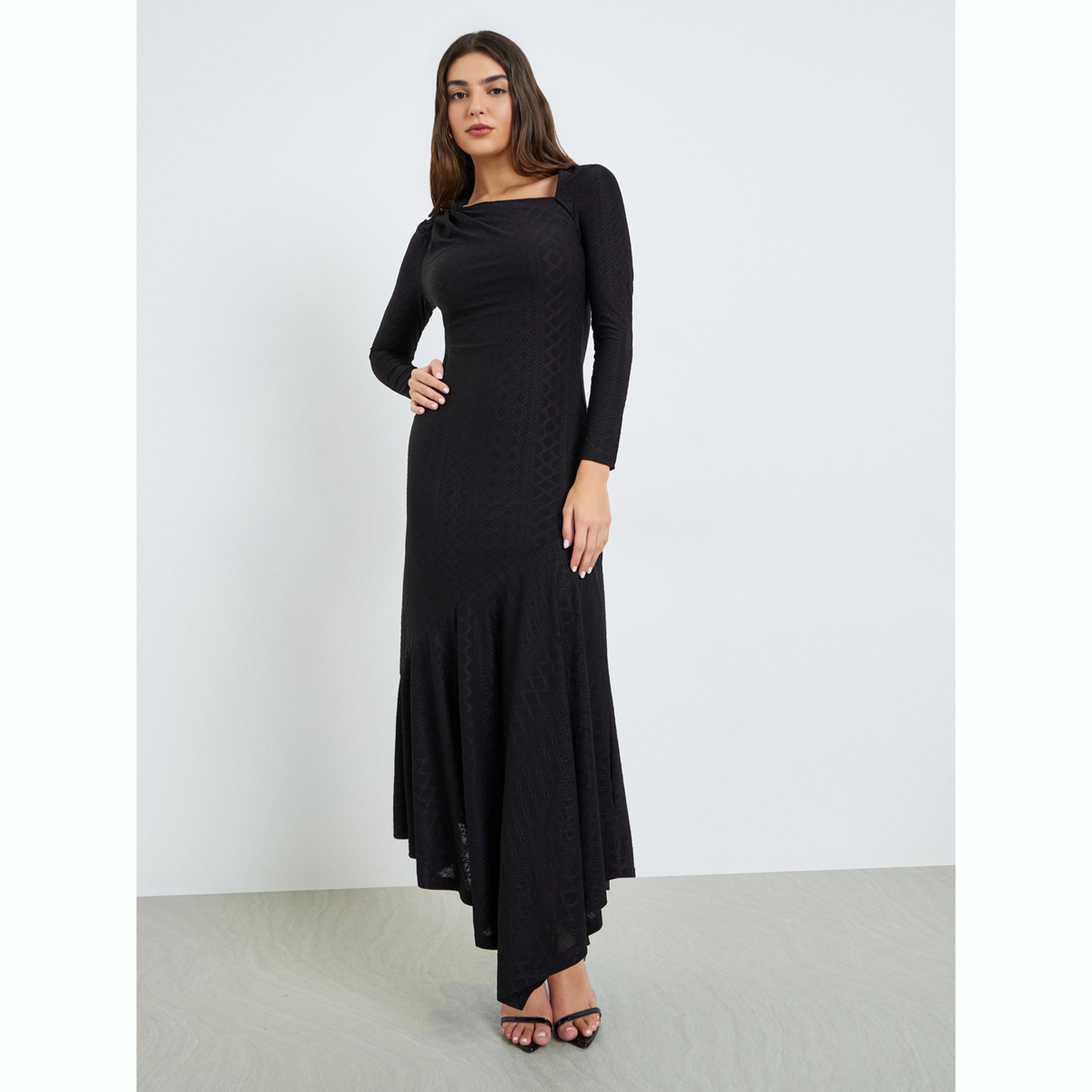 فستان طويل بحافة غير متماثلة-women-clothing-dresses-image-1