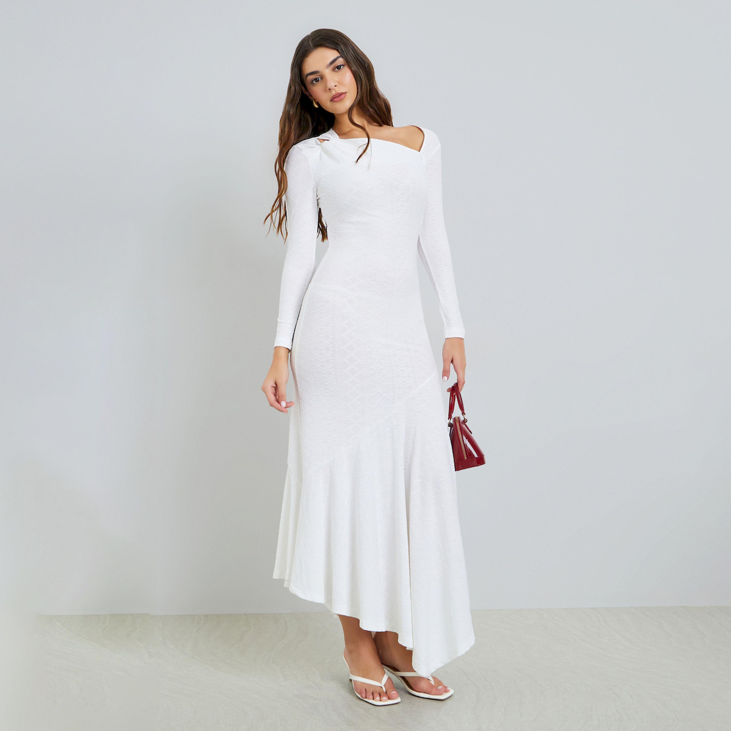 فستان طويل بحافة غير متماثلة-women-clothing-dresses-image-1