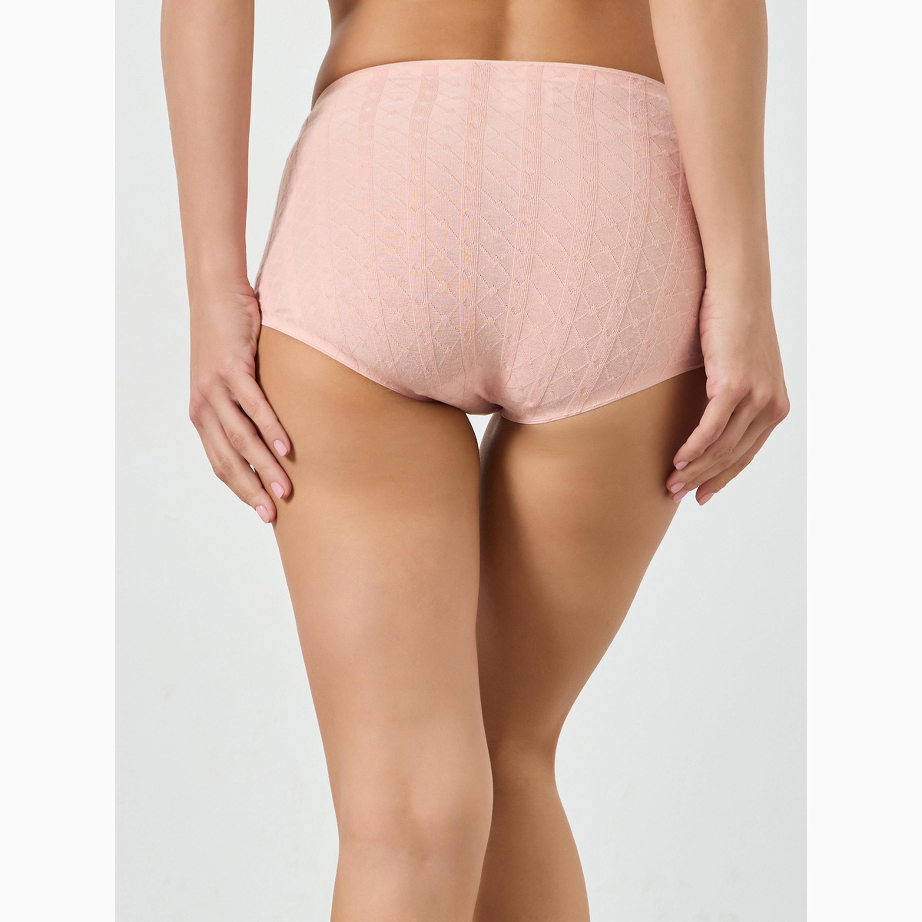 حزمة من 3 كلسون كامل من نسيج جاكارد وتفاصيل خياطة-women-clothing-lingerie-panties-image-5