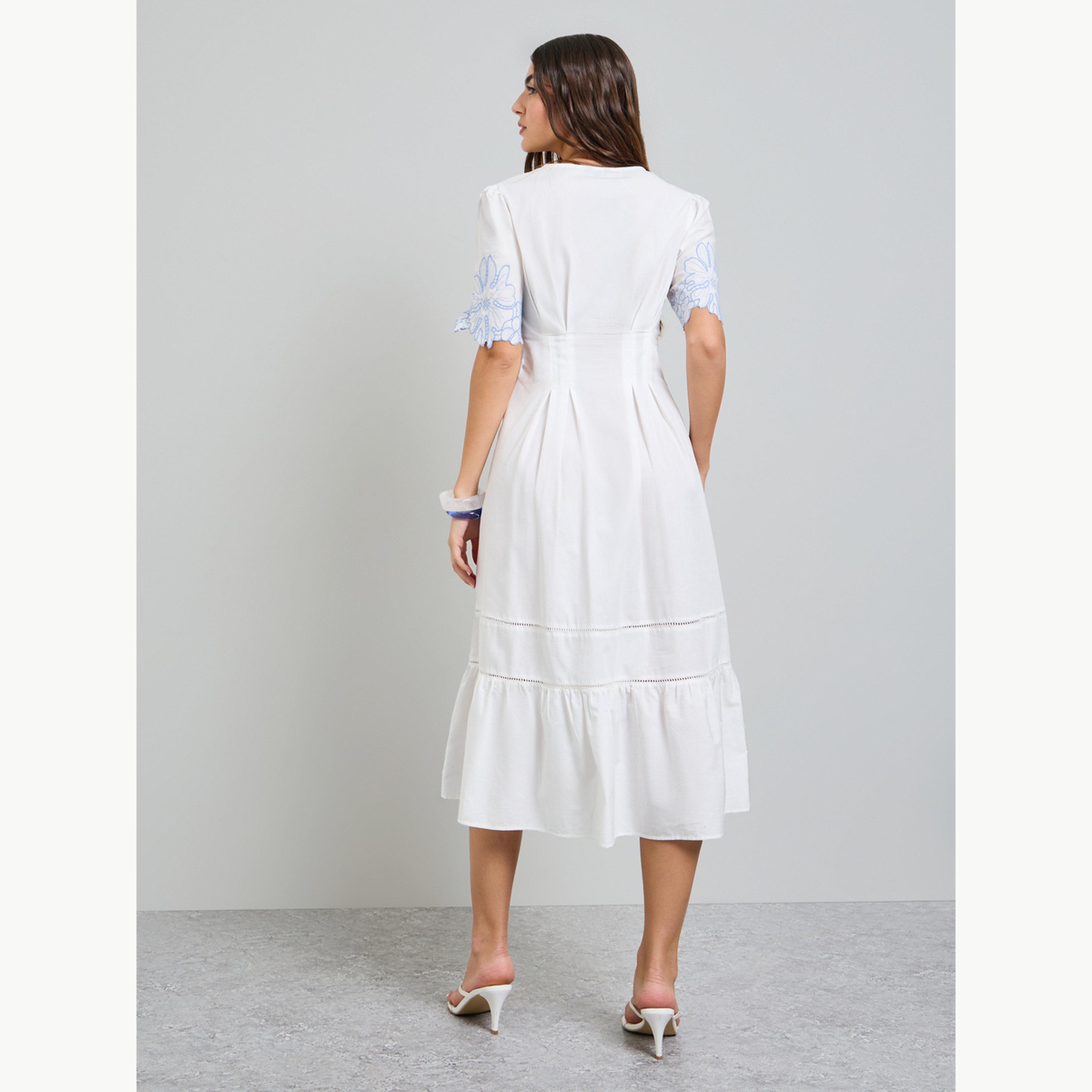 فستان ميدي بحافة واسعة وبتطريز مُتباين-women-clothing-dresses-image-4