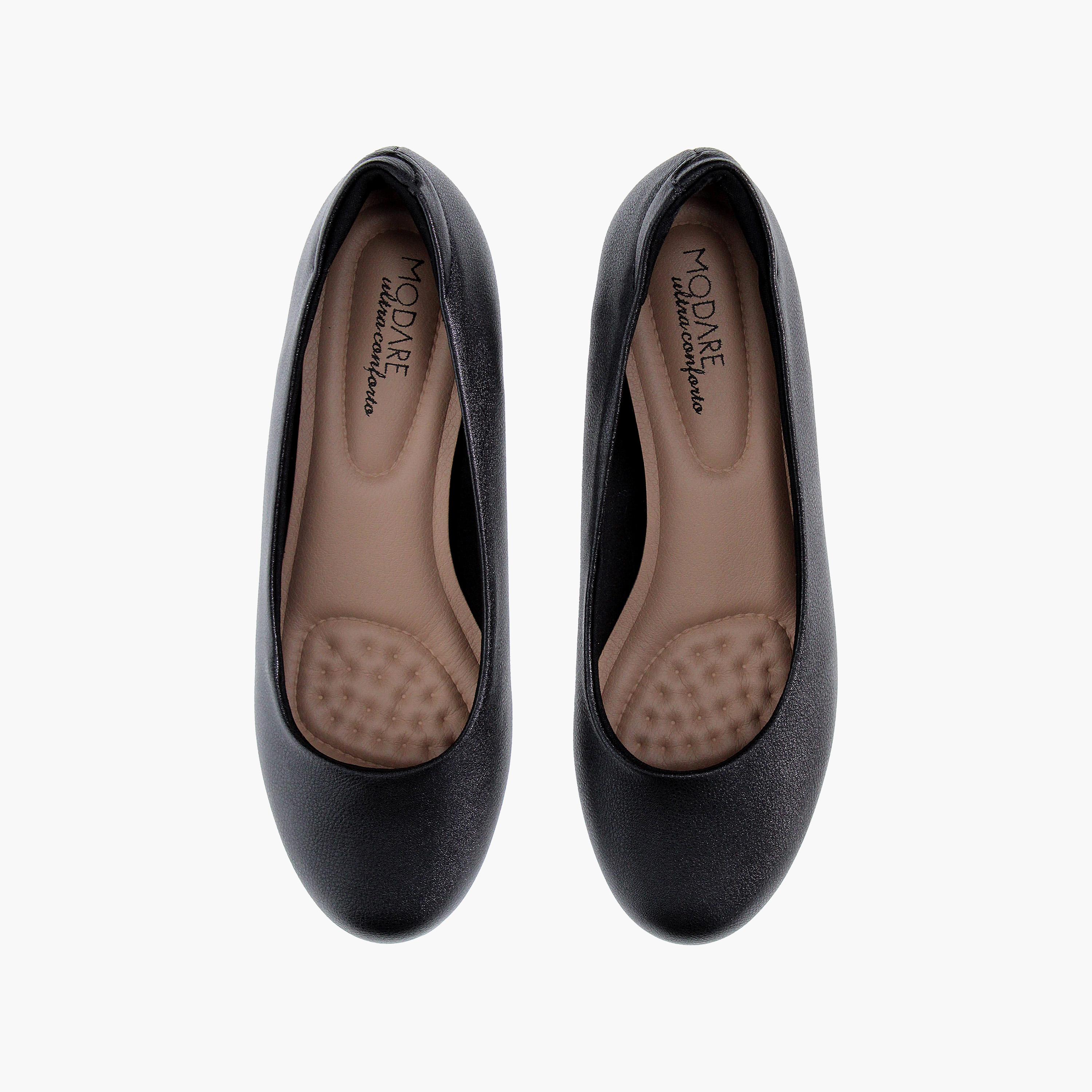 Modare by Geoomnii Women's Block Heel Round Toe Ballerinas | 7032-500-21736       -women-shoes-ballerinas-image-5