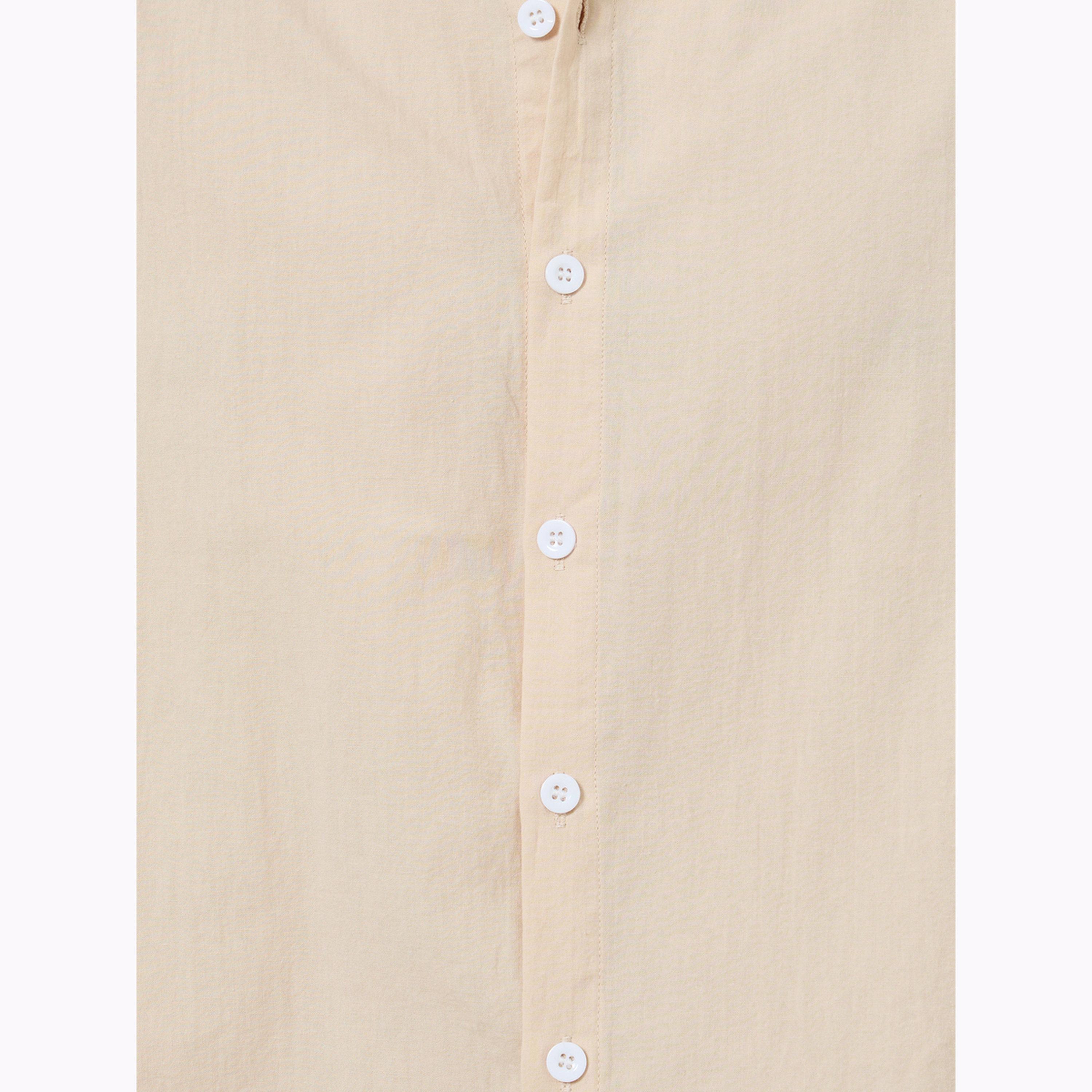 Styli Men Cream Linen Shirt and Shorts Co-Ords-men-clothing-coordsets-image-6