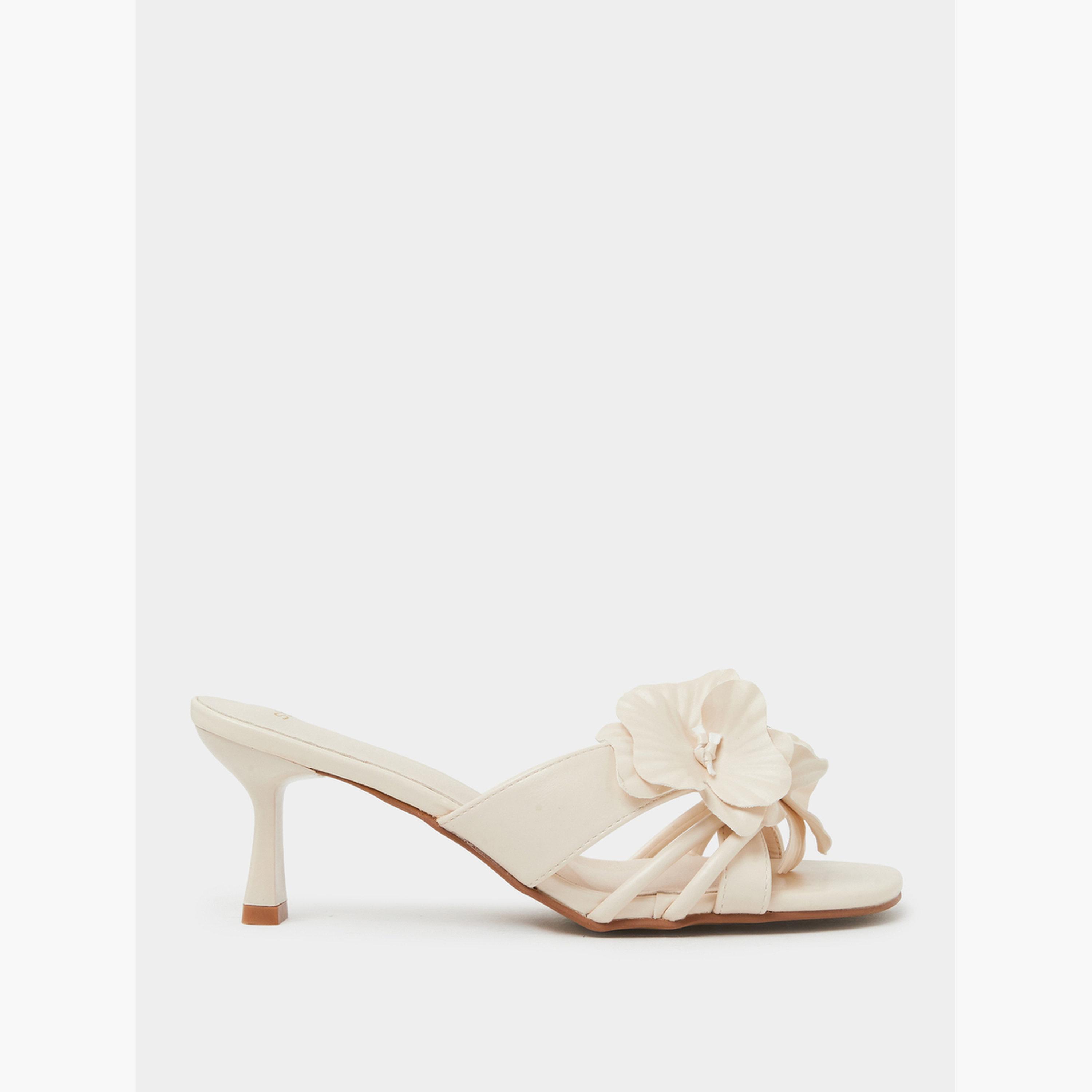 صندل بكعب ستيلتو وتفاصيل زهور-women-shoes-sandals-heeled-image-2