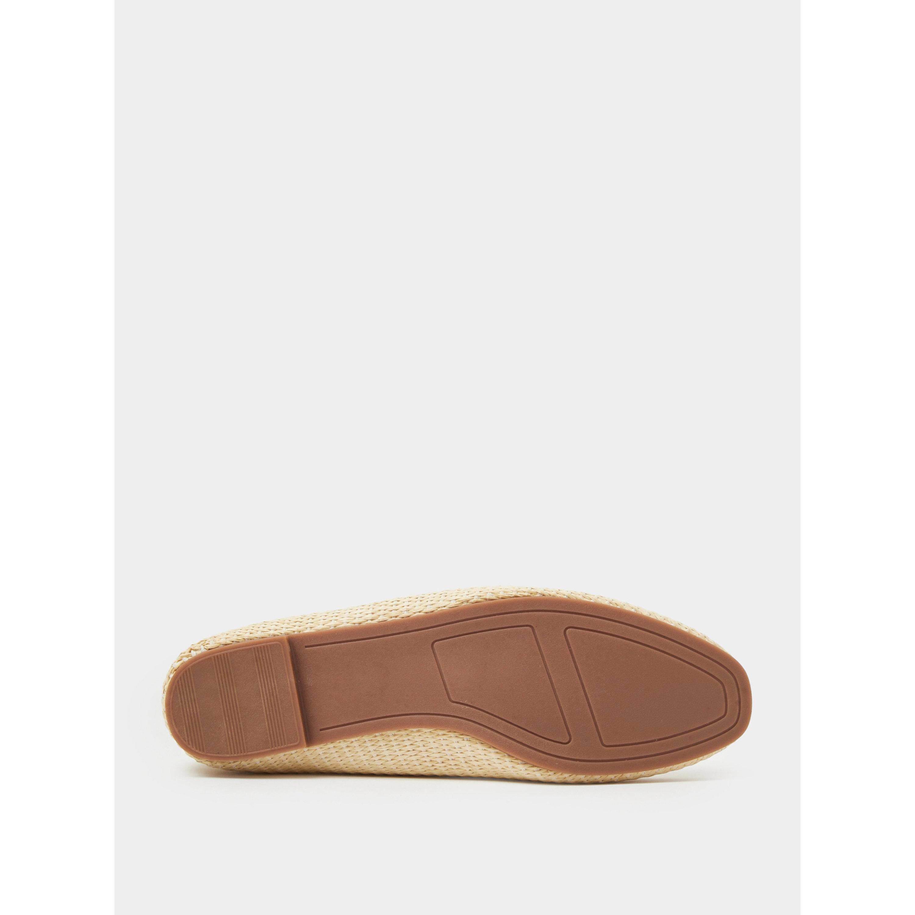 Styli Beige Raffia Woven Flat Loafers-women-shoes-flats-loafers-image-6