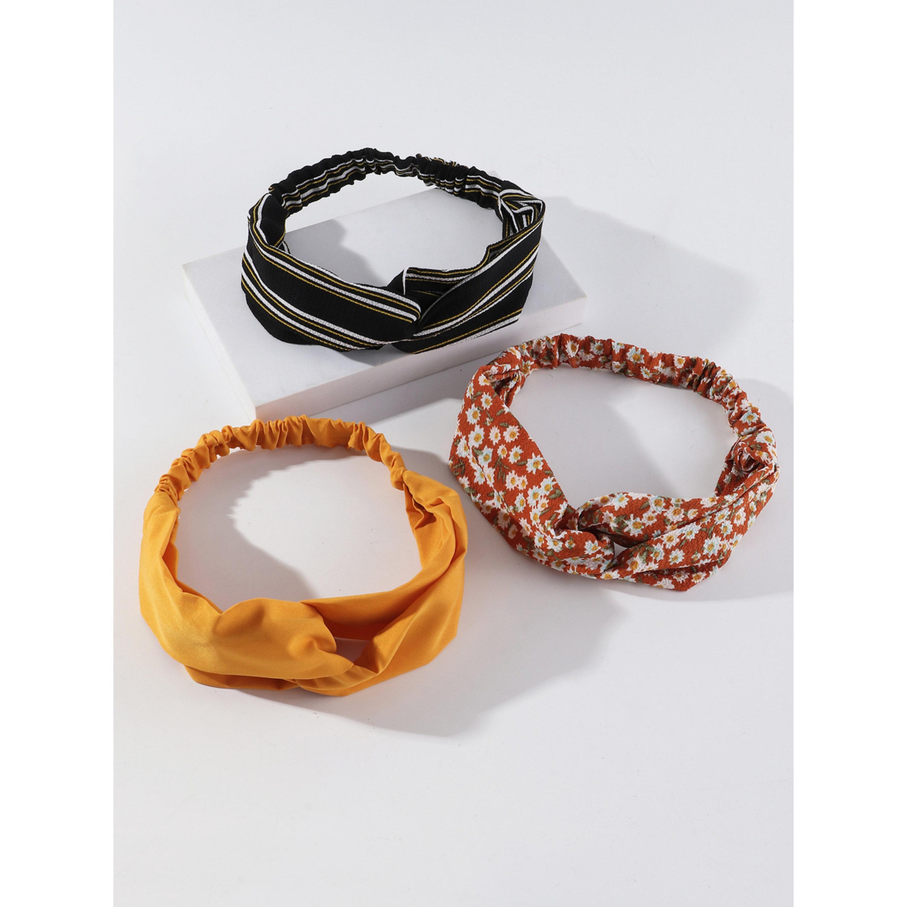 Take Two Pack of 3 - Printed Twisted Headband-women-hairaccessories-bands-image-1