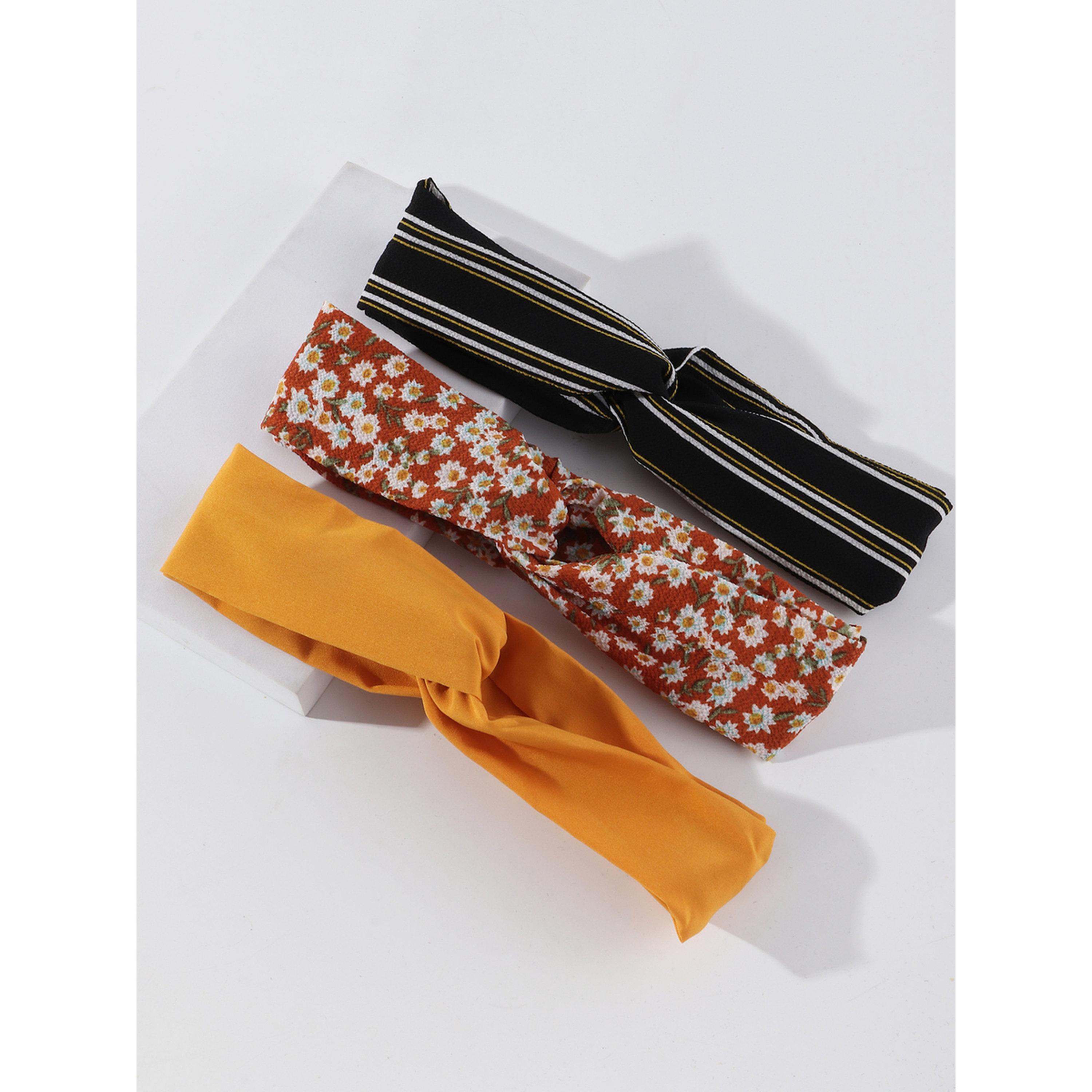 Take Two Pack of 3 - Printed Twisted Headband-women-hairaccessories-bands-image-2