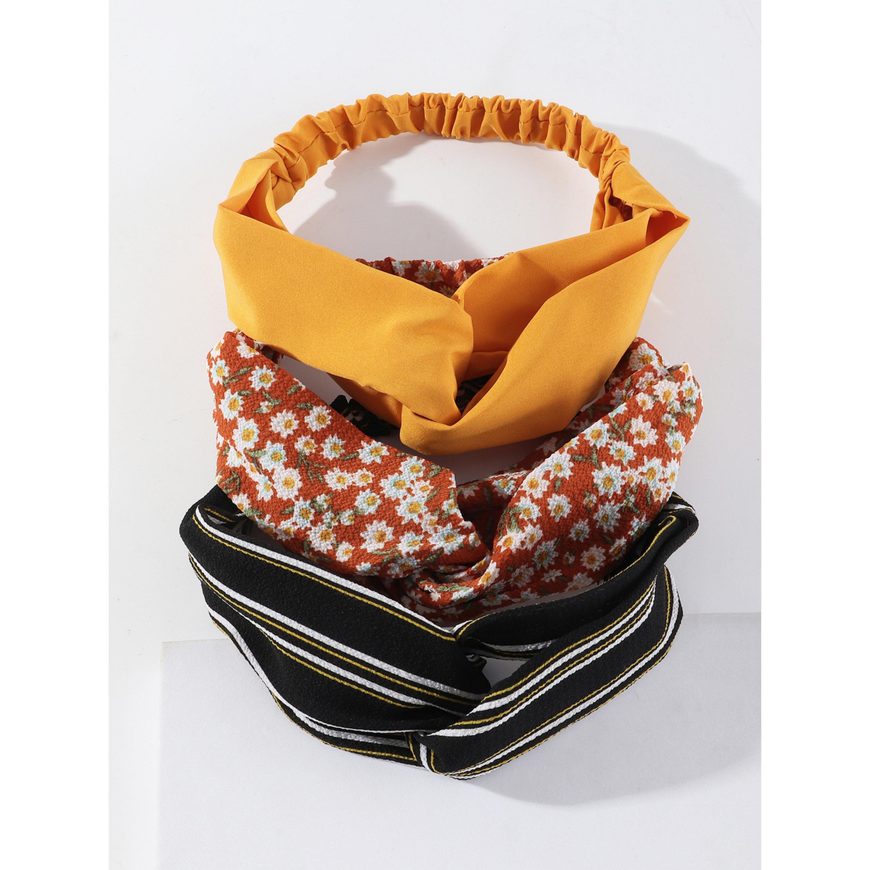 Take Two Pack of 3 - Printed Twisted Headband-women-hairaccessories-bands-image-3