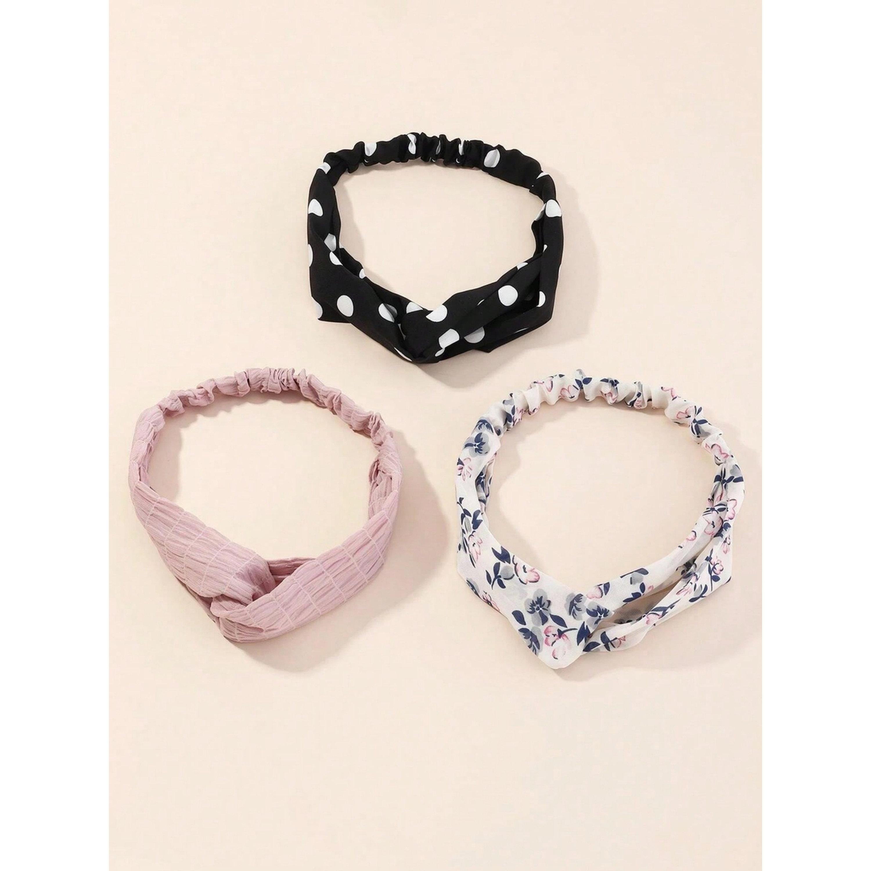 Take Two Pack of 3 - Printed Twisted Headband-women-hairaccessories-bands-image-1