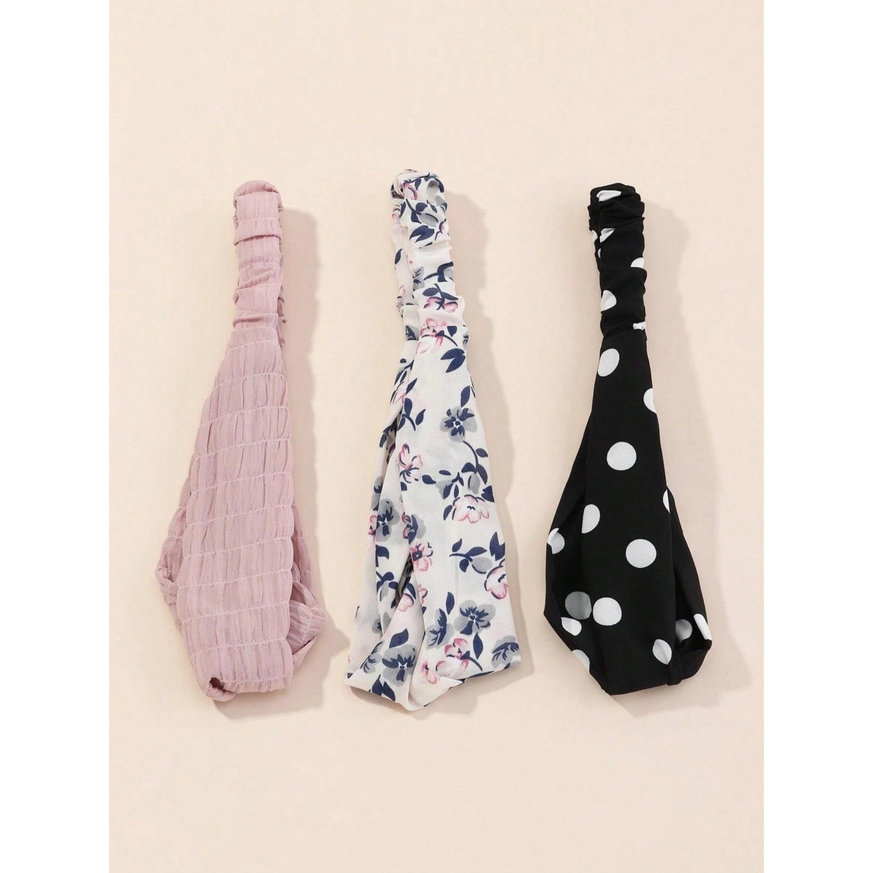 Take Two Pack of 3 - Printed Twisted Headband-women-hairaccessories-bands-image-2