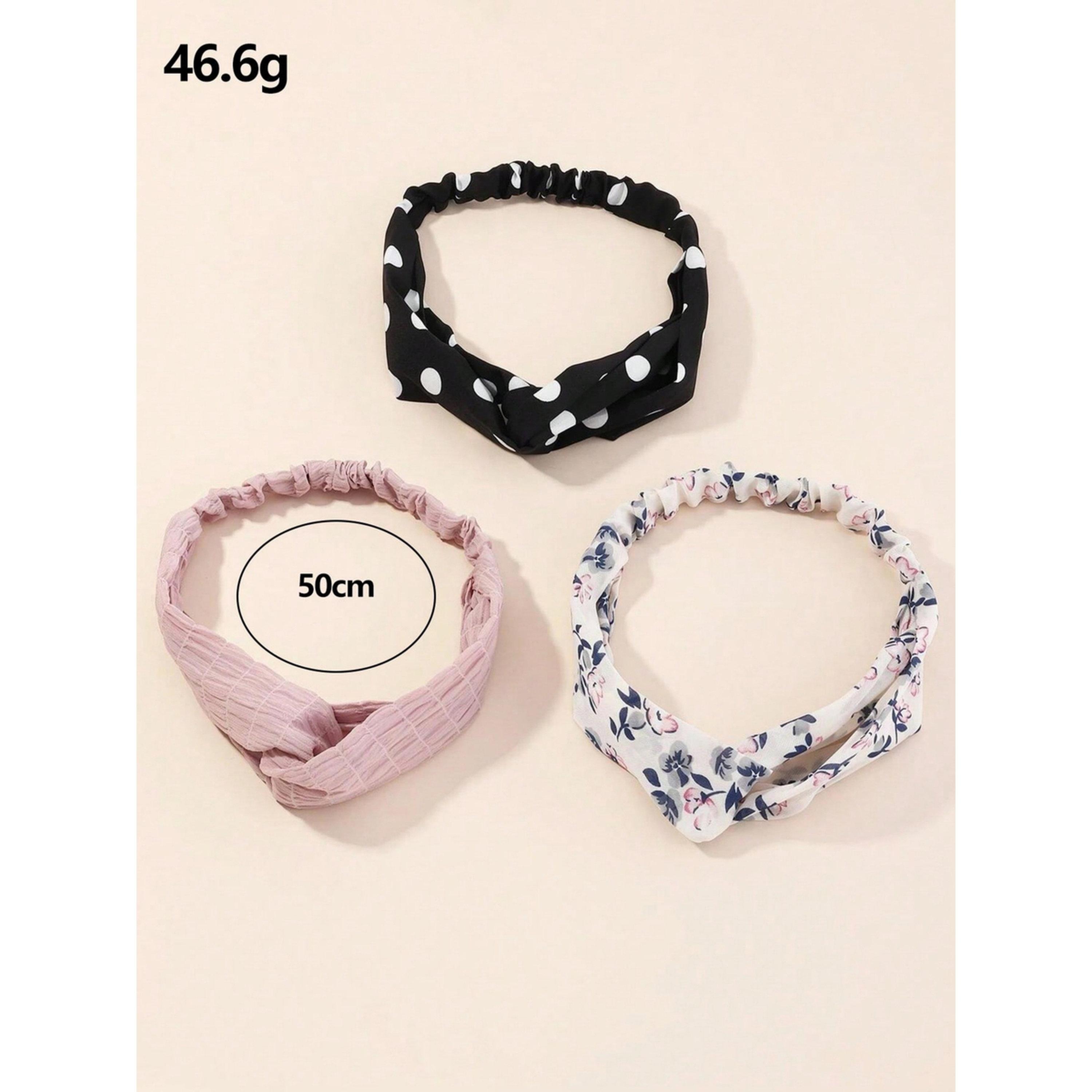 طقم ربطات رأس ملتوية مطبوعة - 3 قطع-women-hairaccessories-bands-image-6