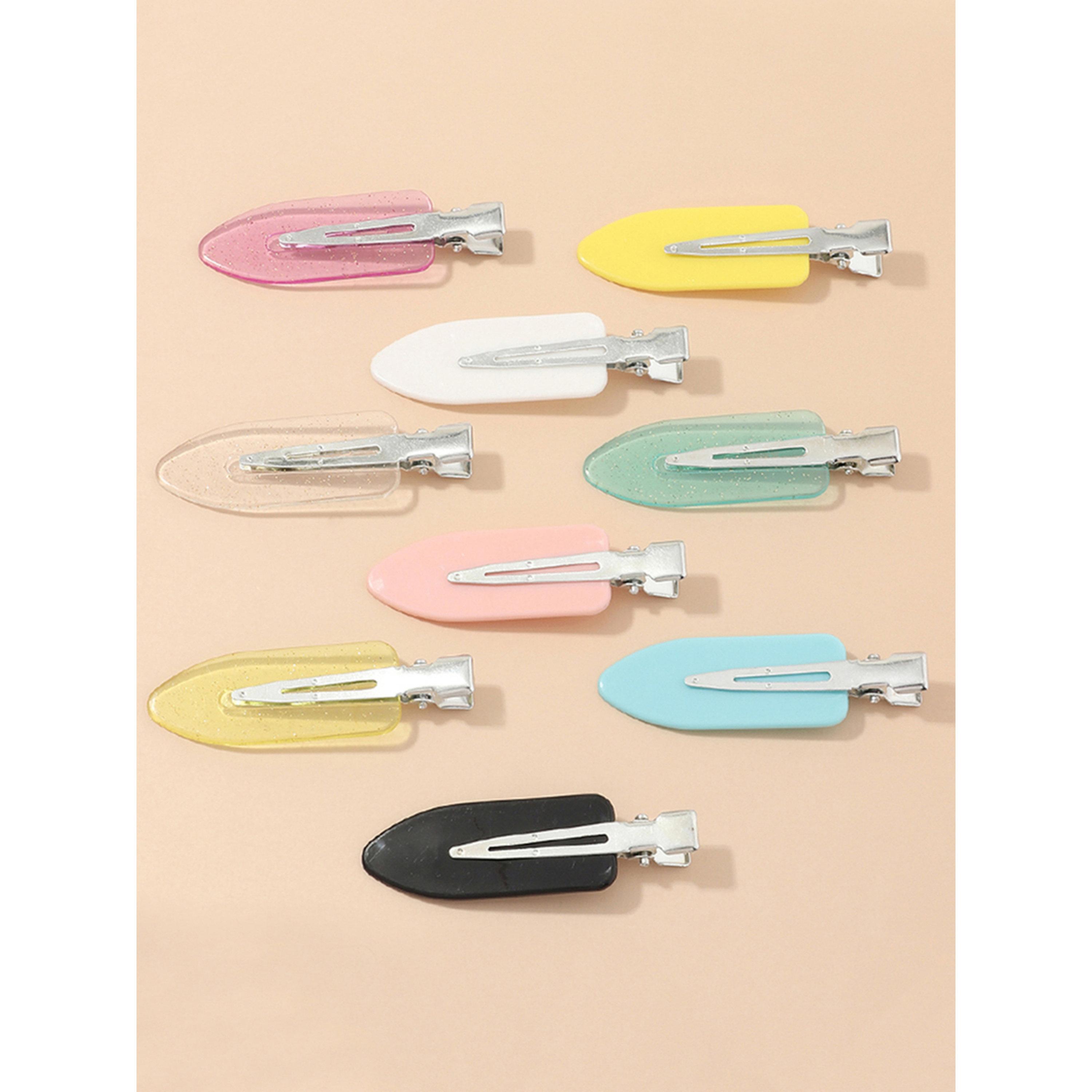 طقم مشابك شعر ملونة - 9 قطع-women-hairaccessories-clips-image-1