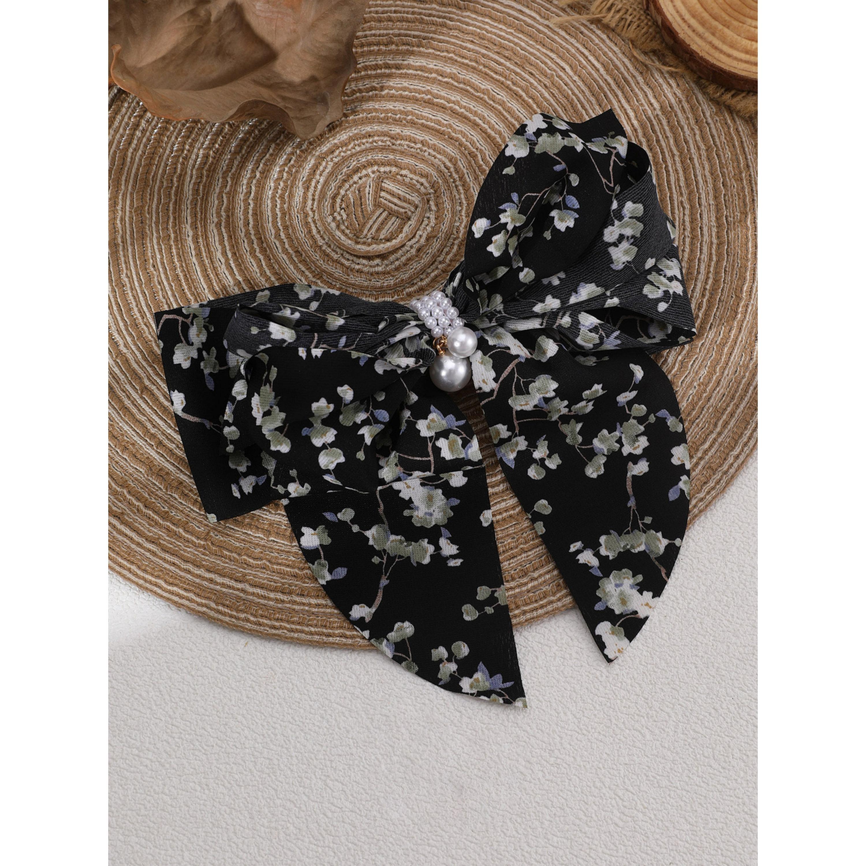 Take Two Floral Print Bow Hair Clip-women-hairaccessories-clips-image-3