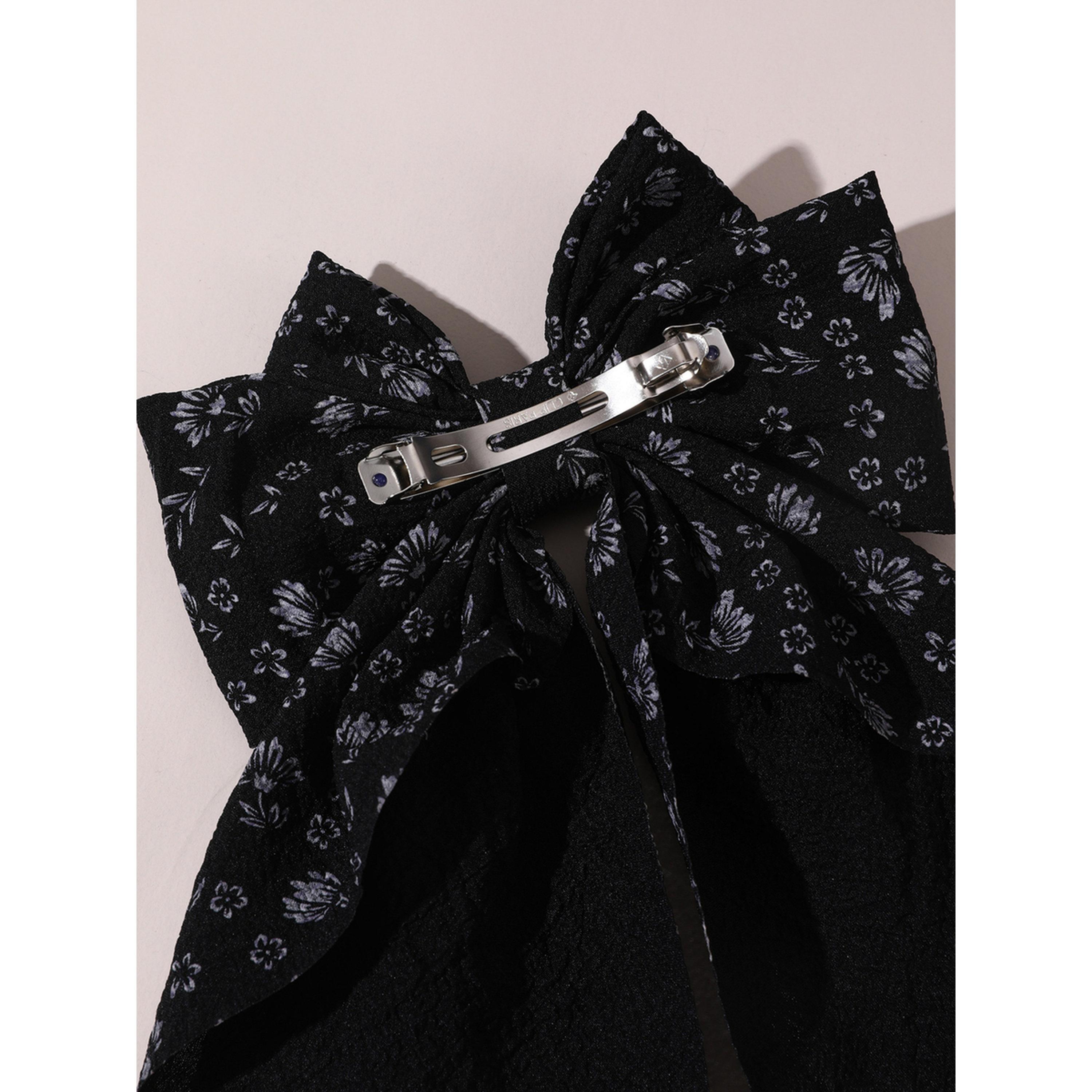 Take Two Floral Print Bow Hair Clip-women-hairaccessories-clips-image-4