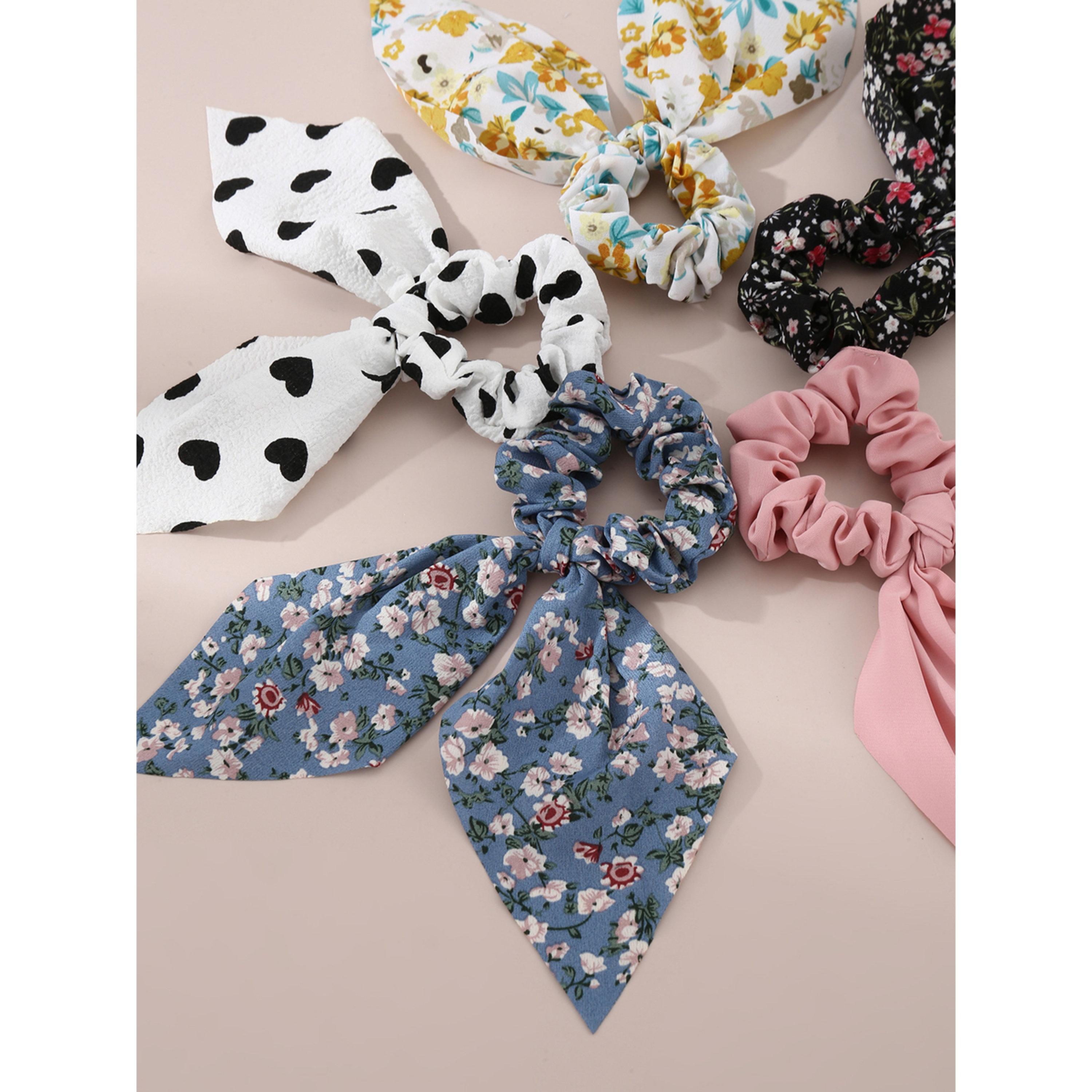 طقم ربطات شعر مطبوعة - 5 قطع-women-hairaccessories-scrunchies-image-3