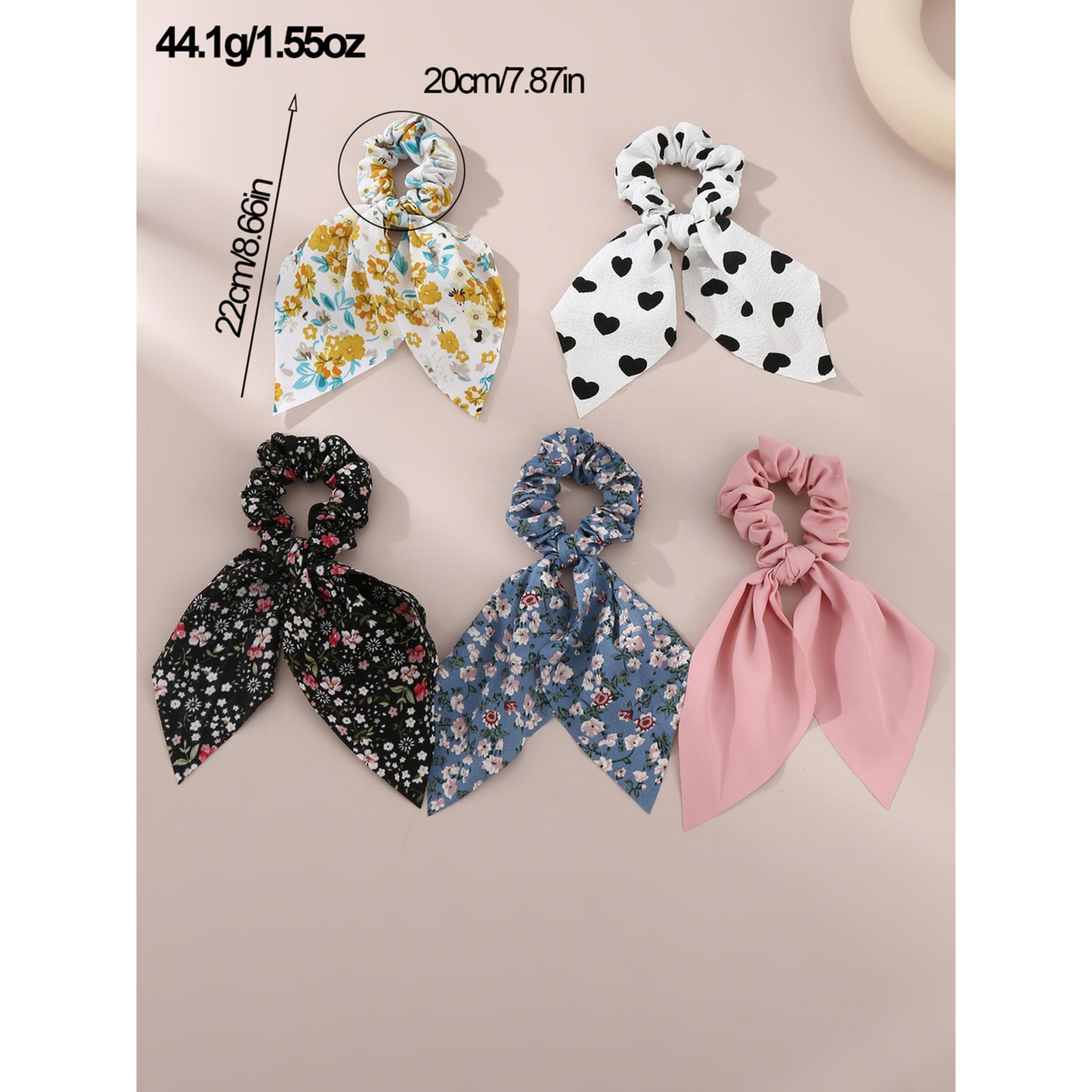 طقم ربطات شعر مطبوعة - 5 قطع-women-hairaccessories-scrunchies-image-6
