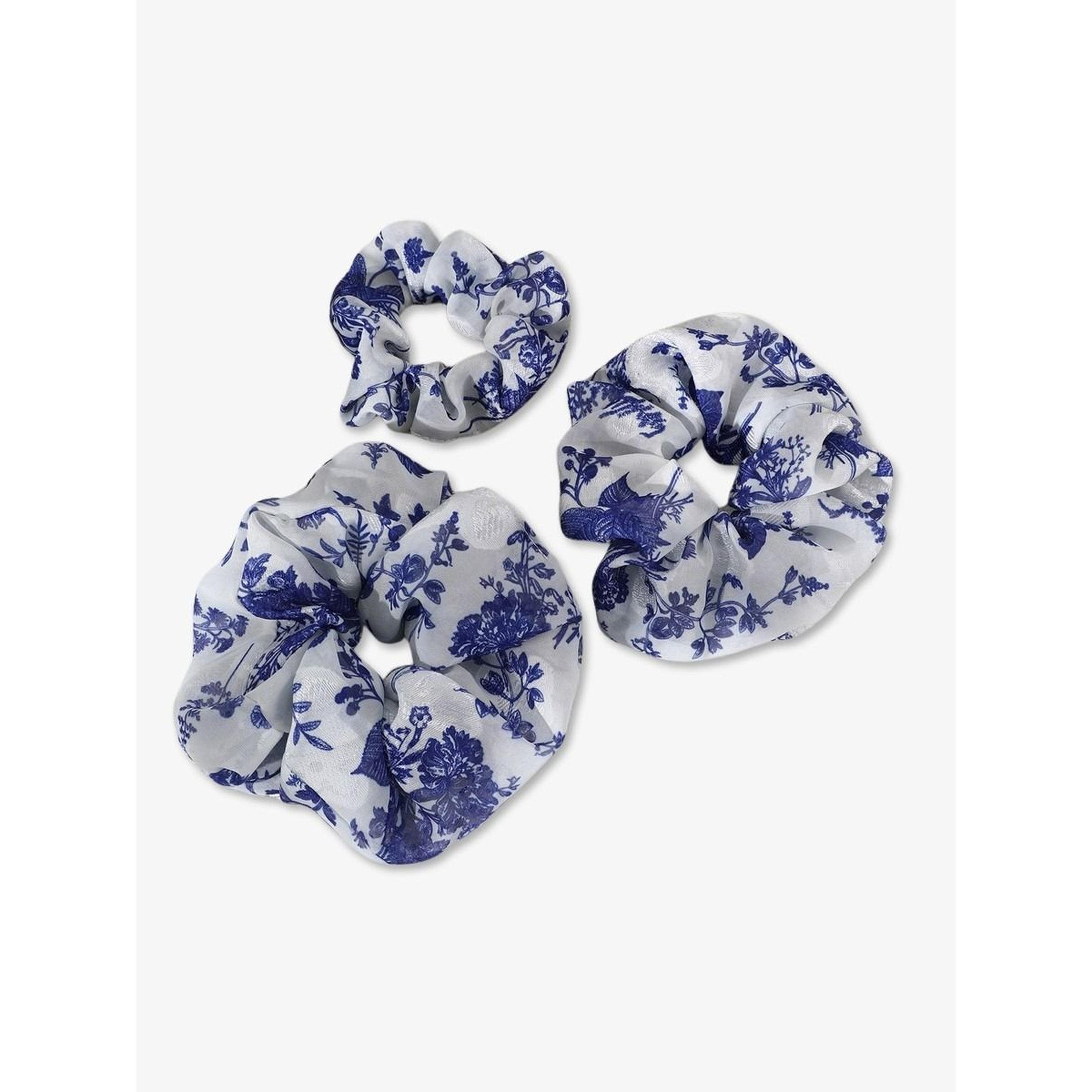 طقم ربطات شعر بالزهور - 3 قطع-women-hairaccessories-scrunchies-image-1
