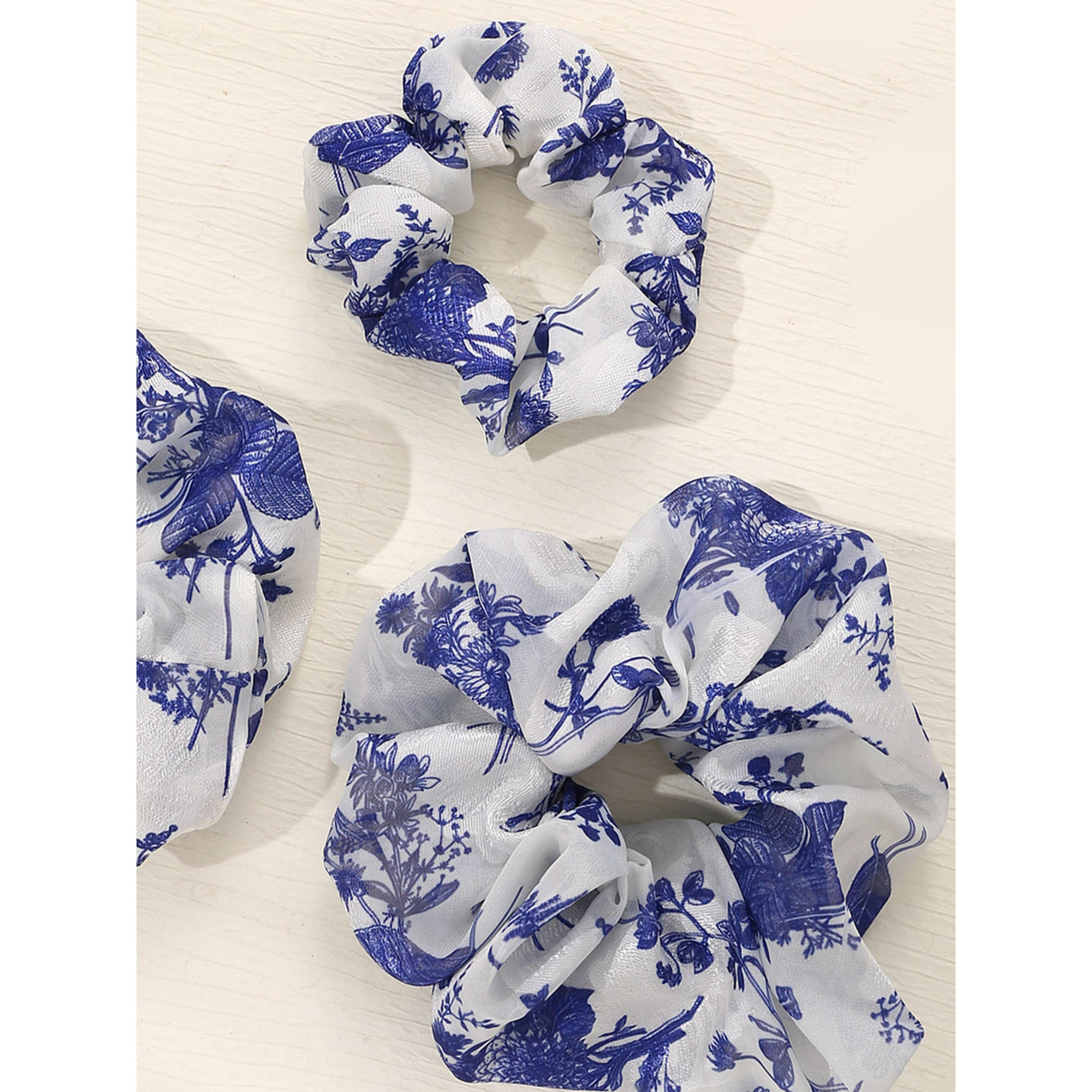 طقم ربطات شعر بالزهور - 3 قطع-women-hairaccessories-scrunchies-image-5