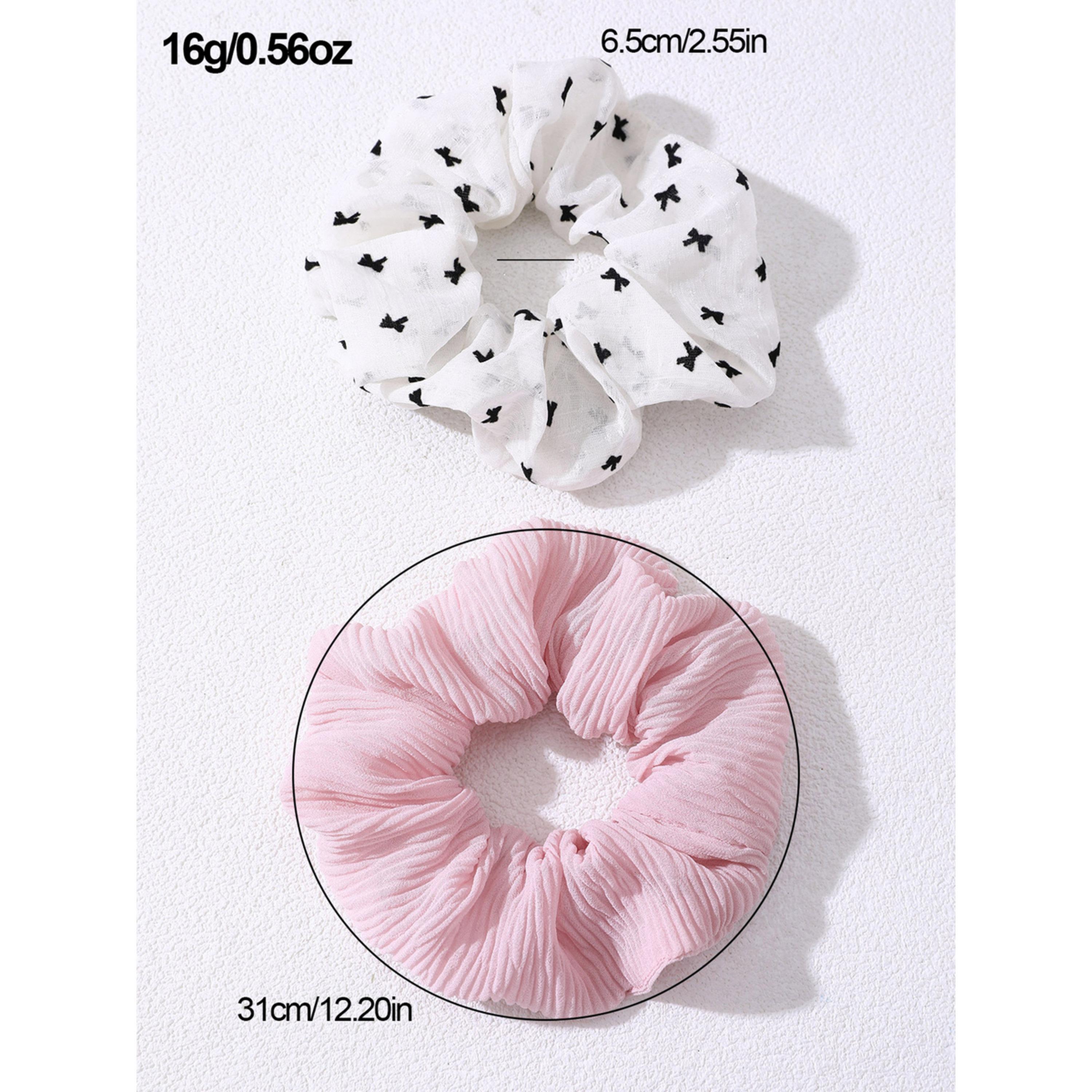 Take Two Pack of 2 - Printed Ribbed Hair Scrunchies-women-hairaccessories-scrunchies-image-5