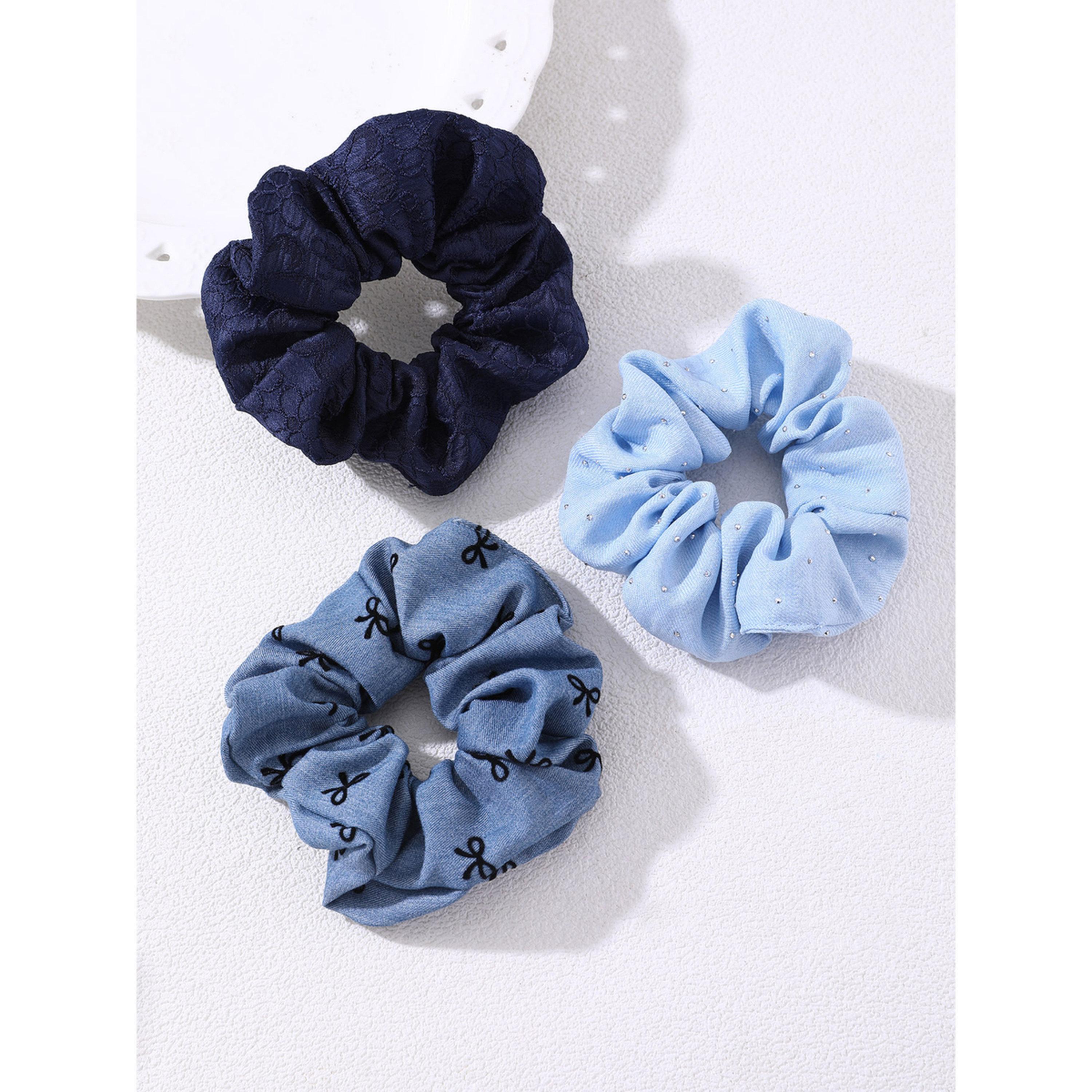 طقم ربطات شعر زرقاء - 3 قطع-women-hairaccessories-scrunchies-image-3