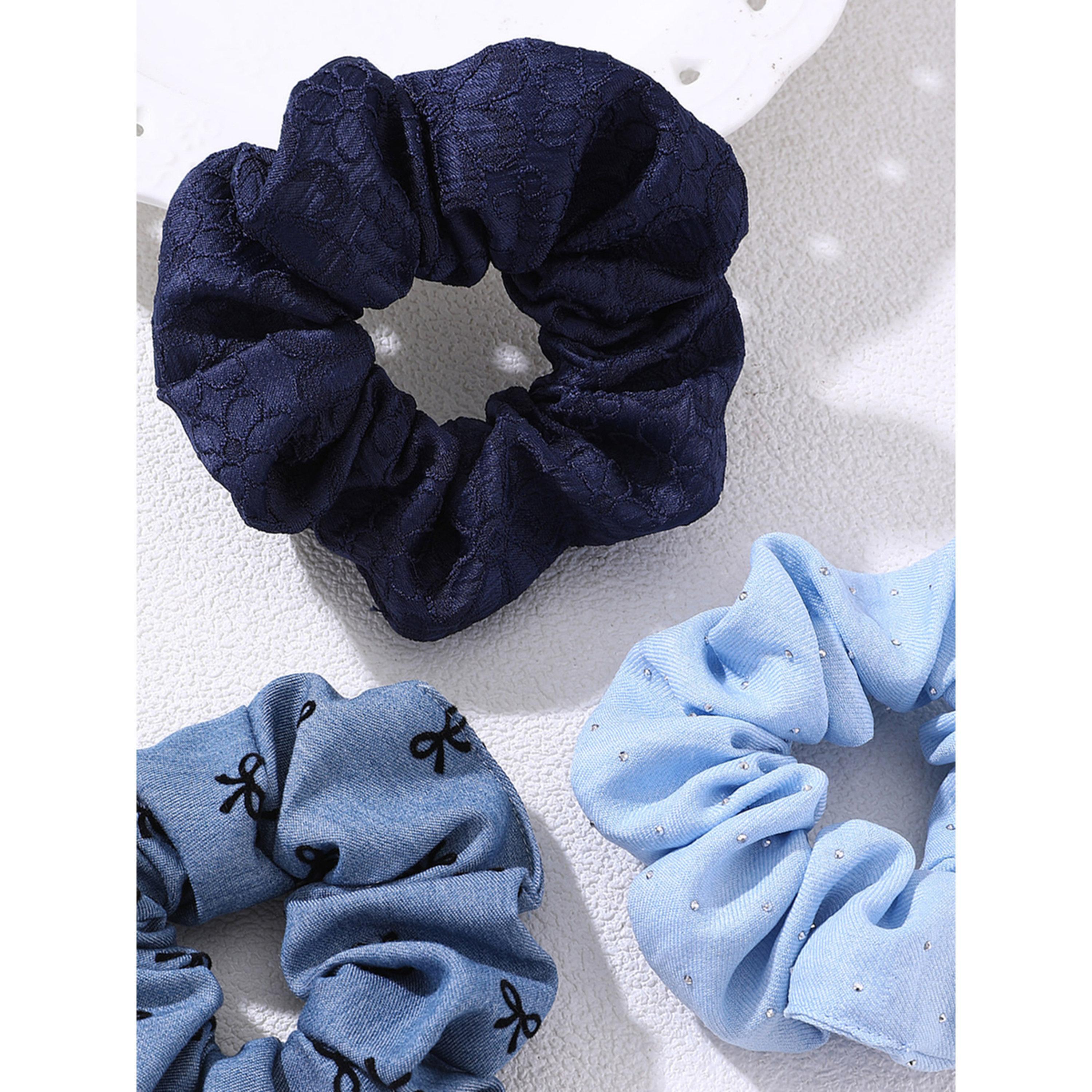طقم ربطات شعر زرقاء - 3 قطع-women-hairaccessories-scrunchies-image-4