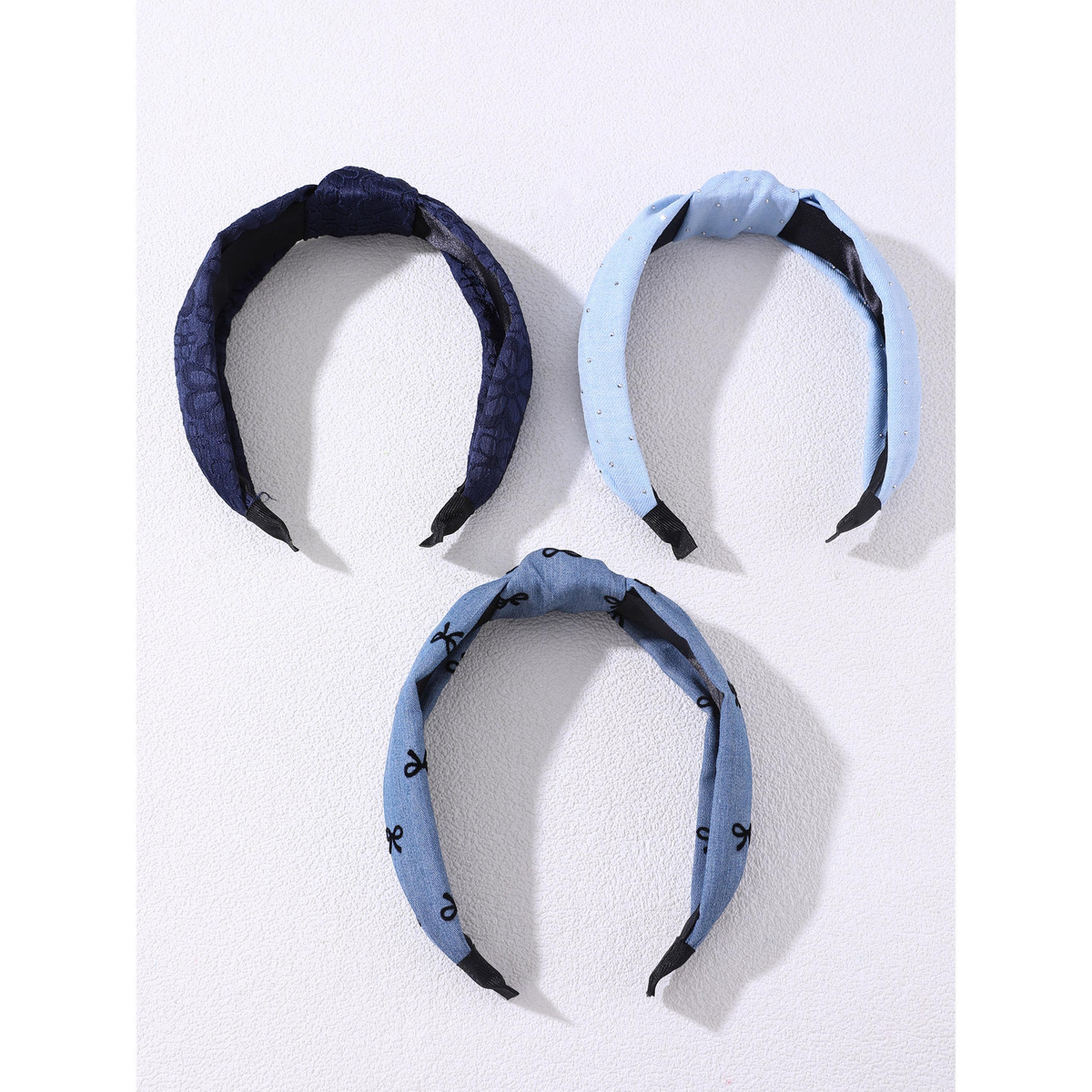طقم ربطات رأس مطبوعة ومعقودة - 3 قطع-women-hairaccessories-bands-image-3