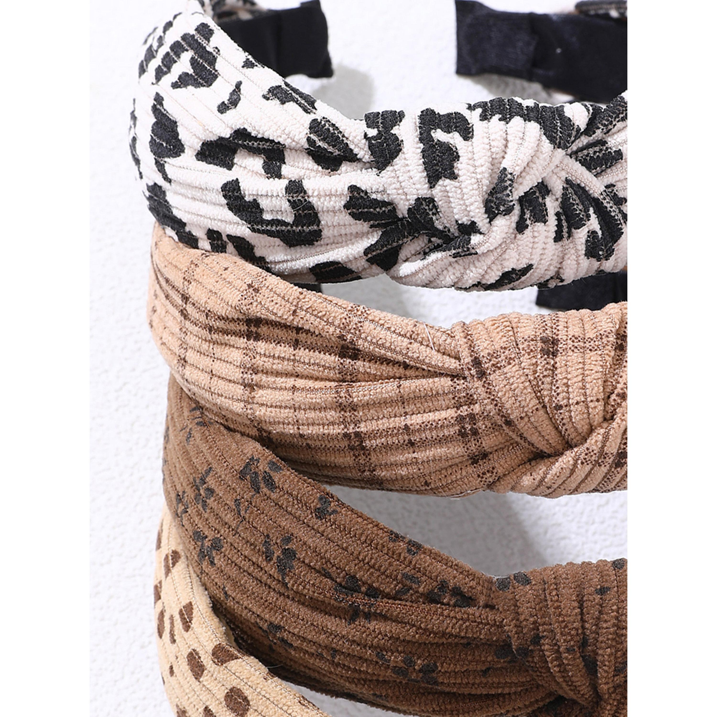 Take Two Pack of 4 - Printed Knotted Headband-women-hairaccessories-bands-image-3