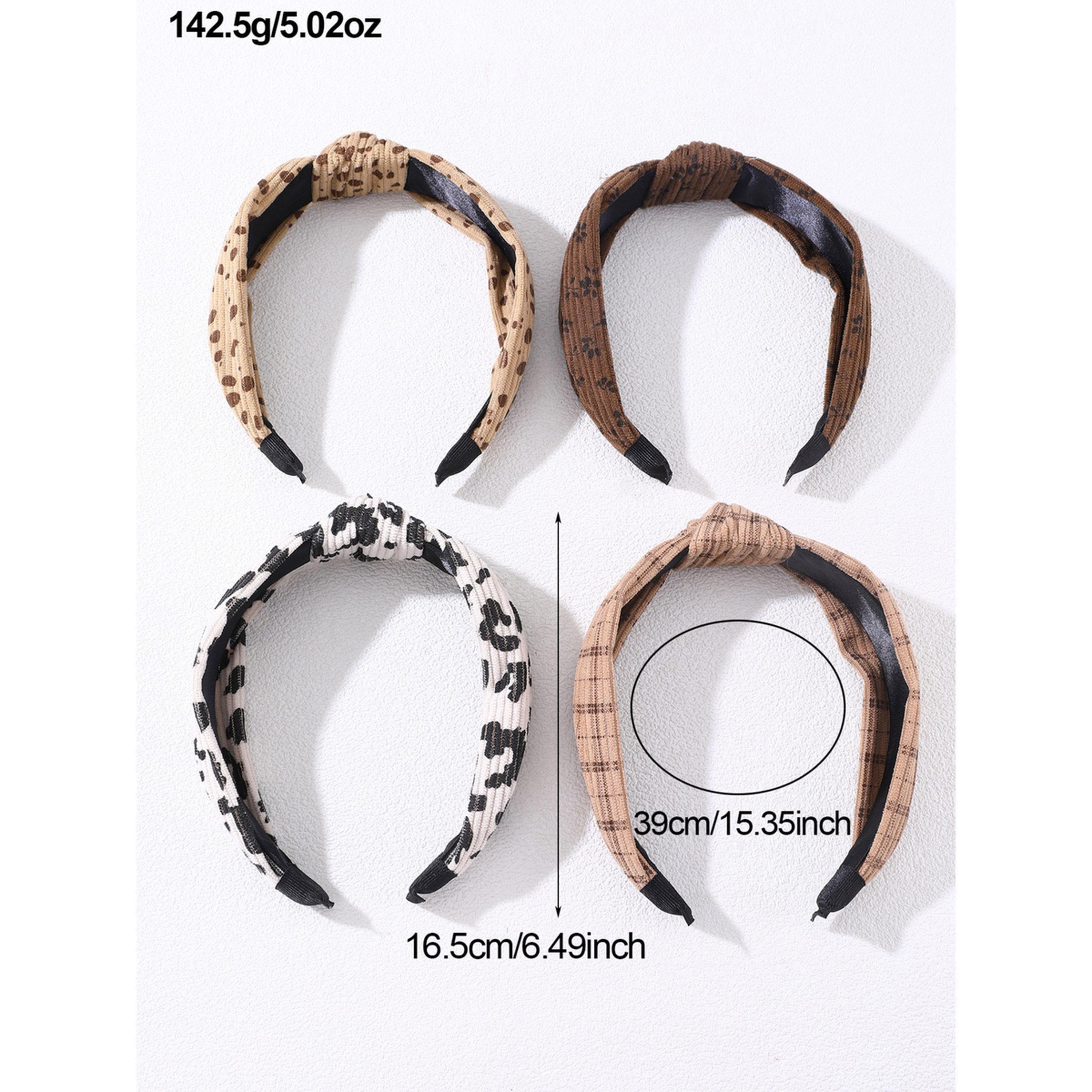 Take Two Pack of 4 - Printed Knotted Headband-women-hairaccessories-bands-image-4