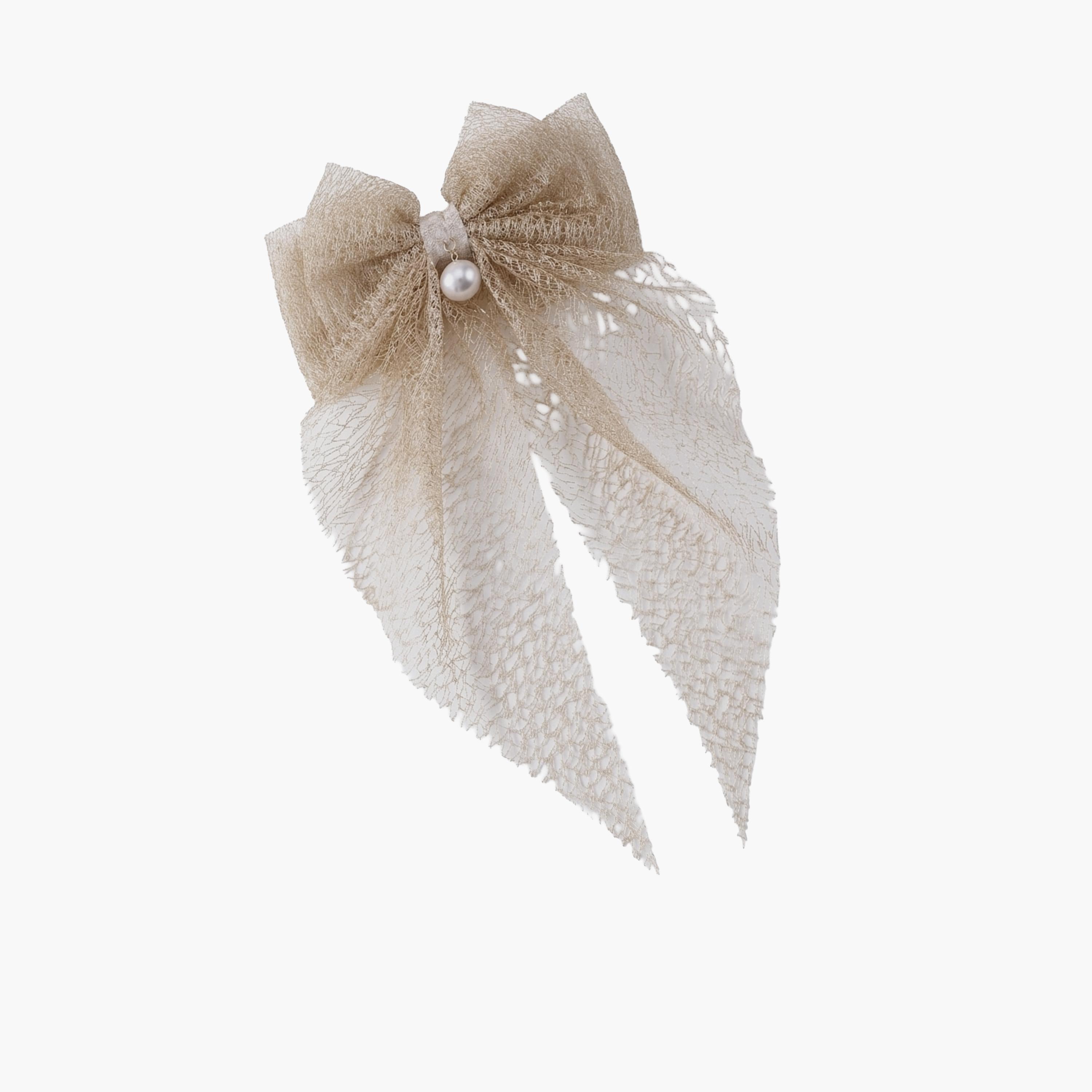 مشبك شعر بفيونكة دانتيل بيج-women-hairaccessories-clips-image-1