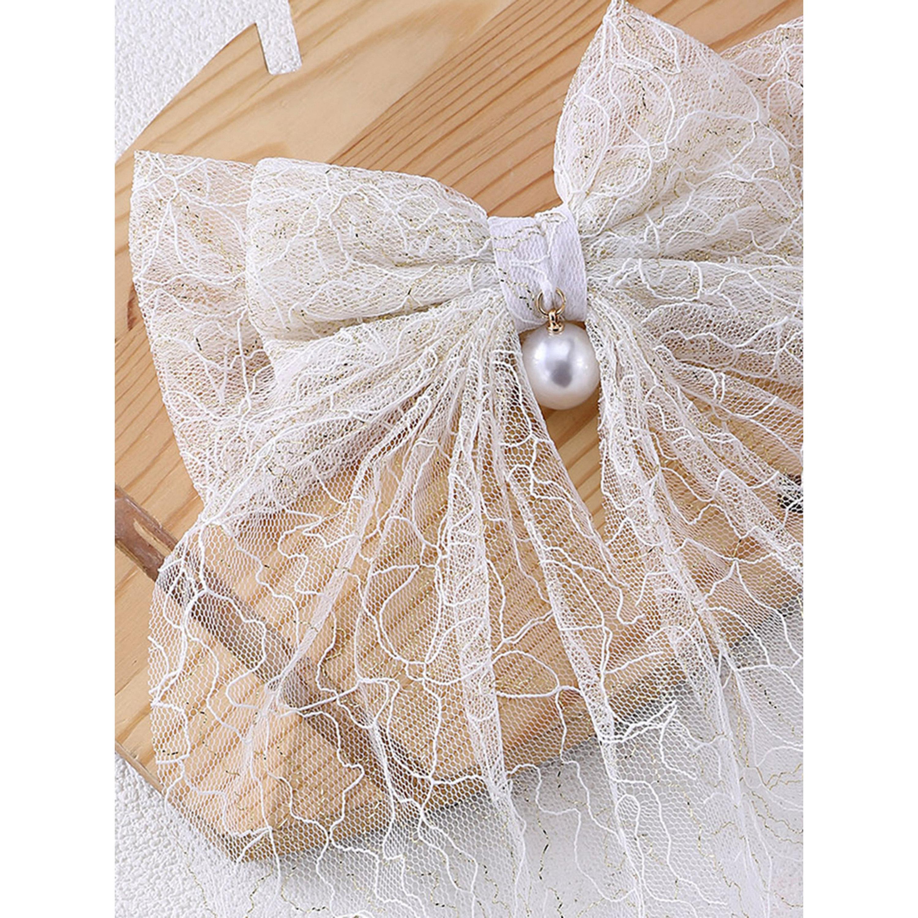 Take Two White Lace Bow Hair Clip-women-hairaccessories-clips-image-2