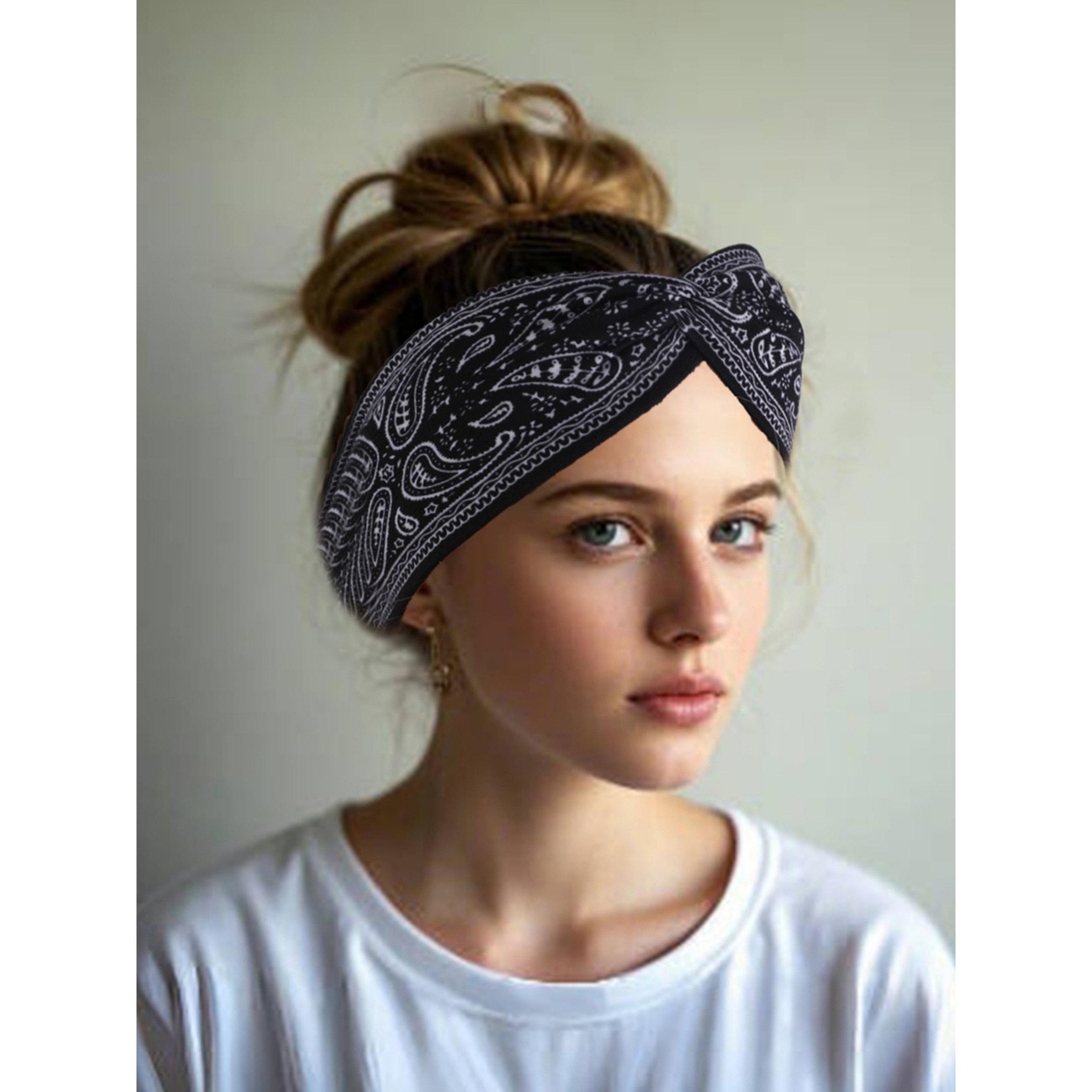 طقم ربطات رأس بنقشة بيزلي - قطعتين-women-hairaccessories-bands-image-2