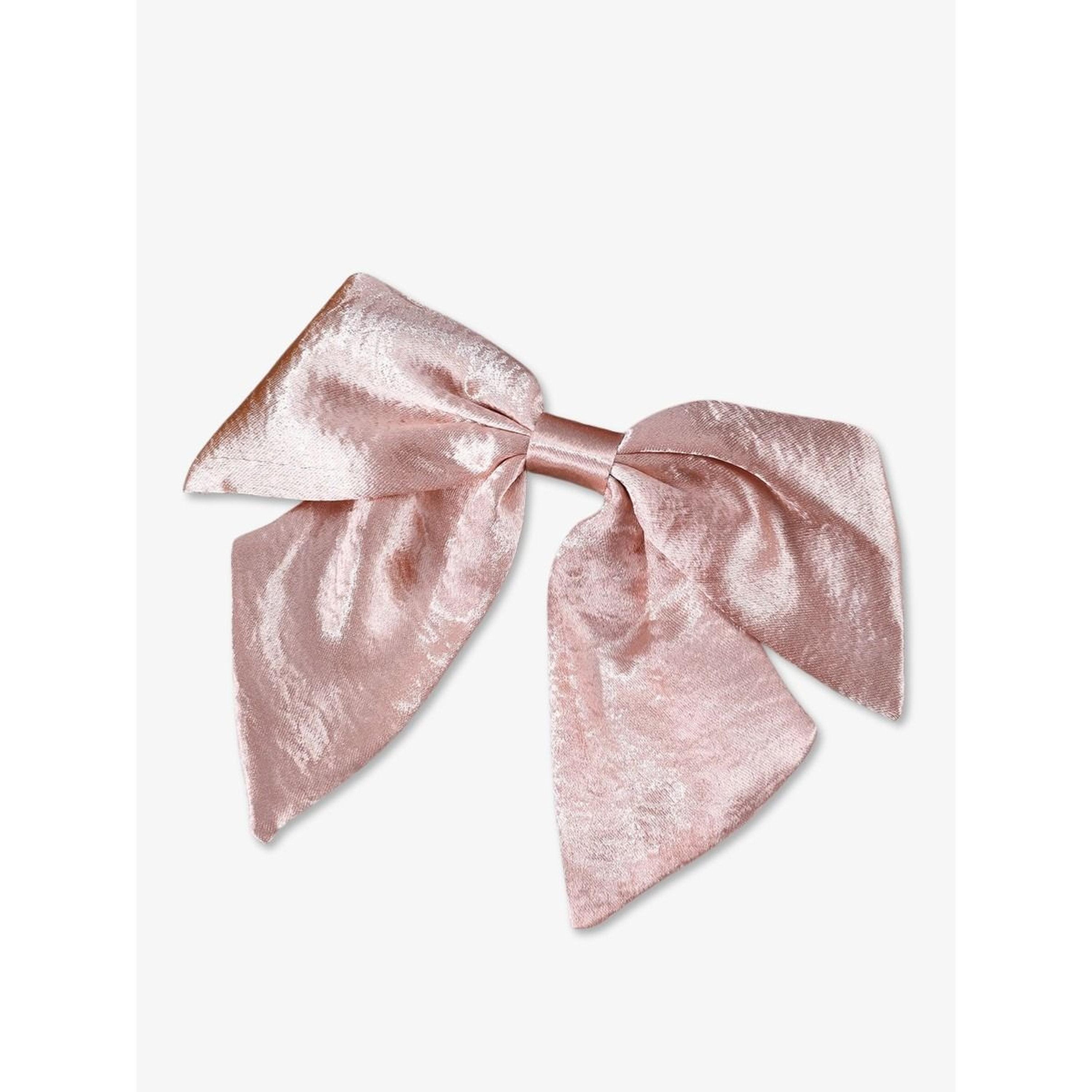 Take Two Pink Satin Bow Hair Clip-women-hairaccessories-clips-image-1